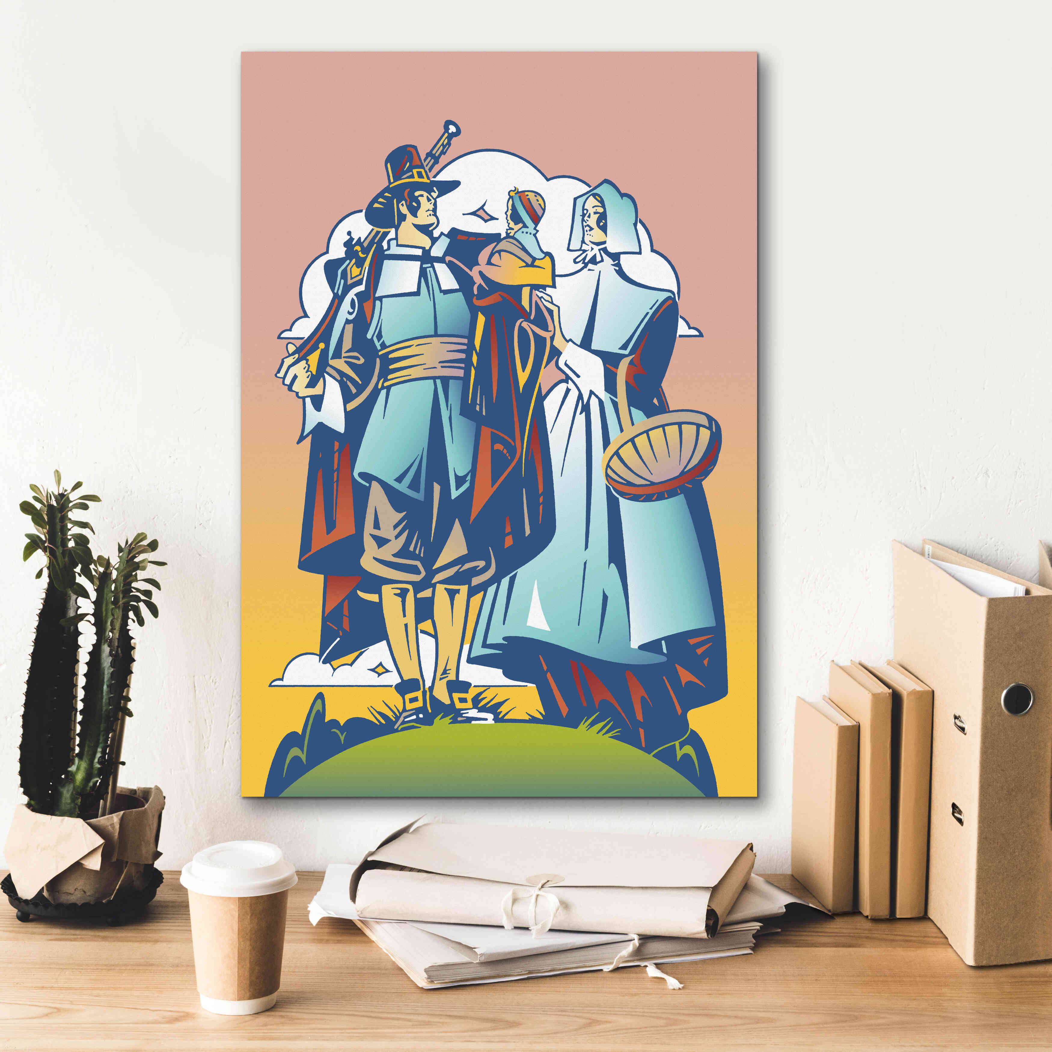 'New Pilgrim' by David Chestnutt, Giclee Canvas Wall Art,18 x 26