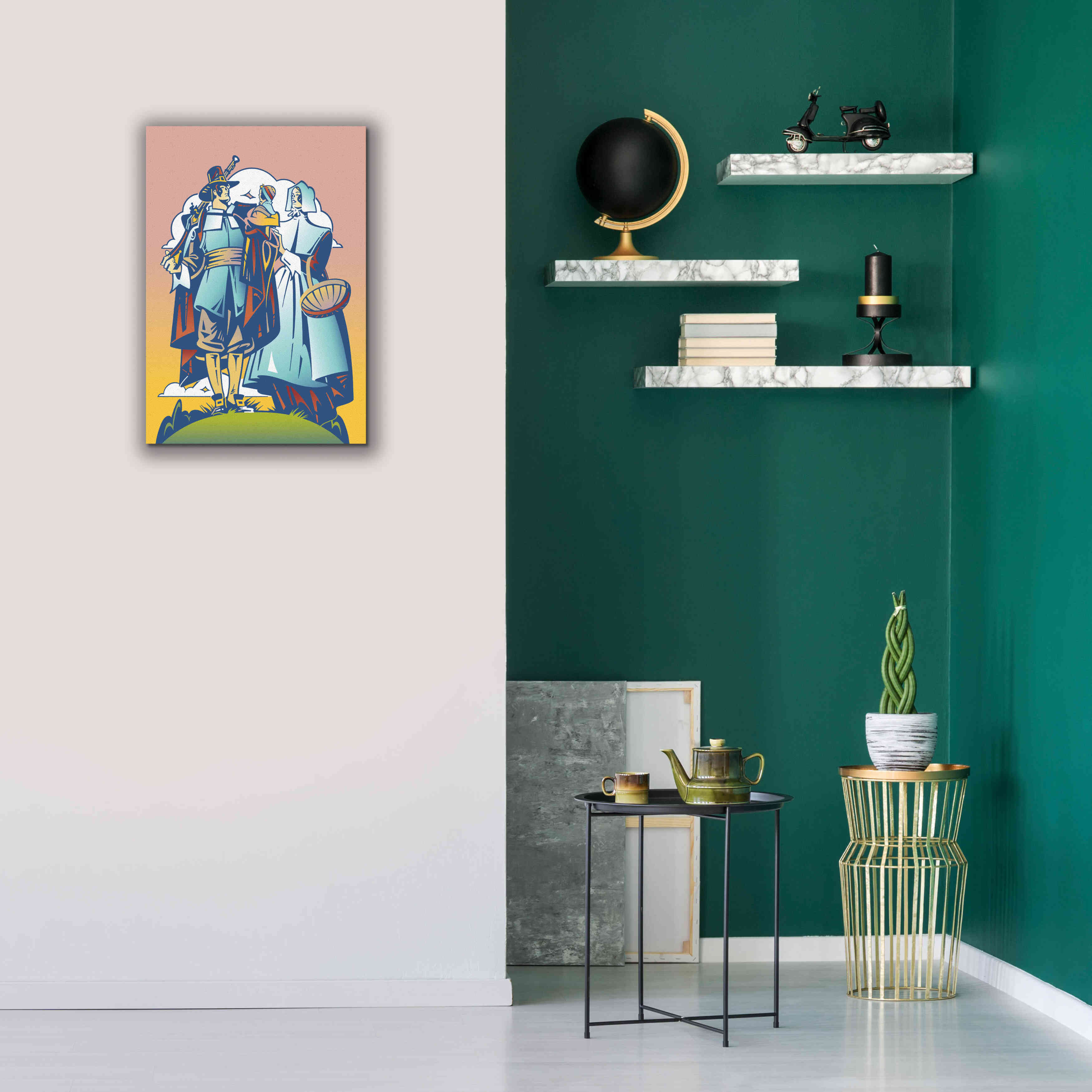 'New Pilgrim' by David Chestnutt, Giclee Canvas Wall Art,18 x 26