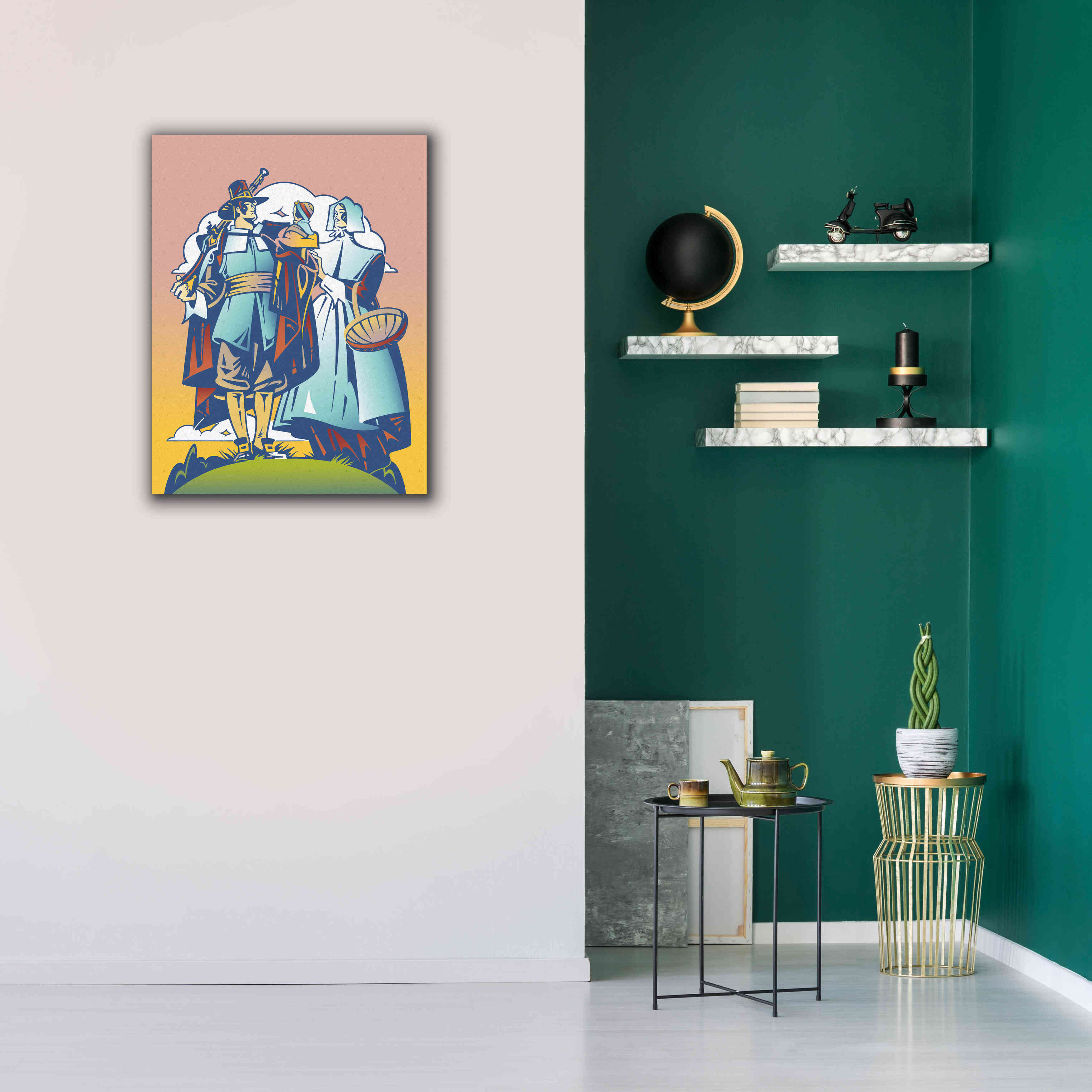 'New Pilgrim' by David Chestnutt, Giclee Canvas Wall Art,26 x 34