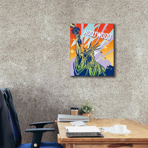 'New York LA' by David Chestnutt, Giclee Canvas Wall Art,20 x 24