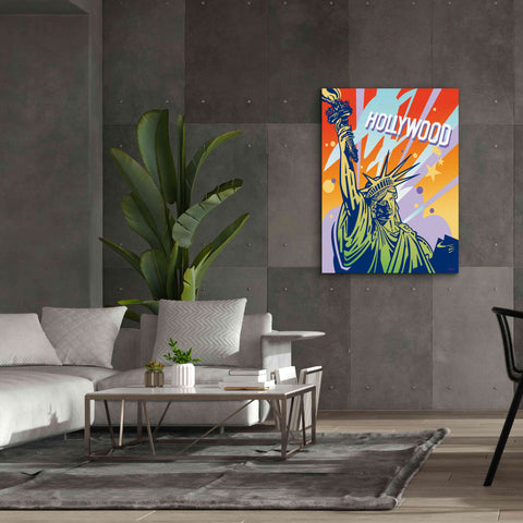 Image of 'New York LA' by David Chestnutt, Giclee Canvas Wall Art,40 x 54