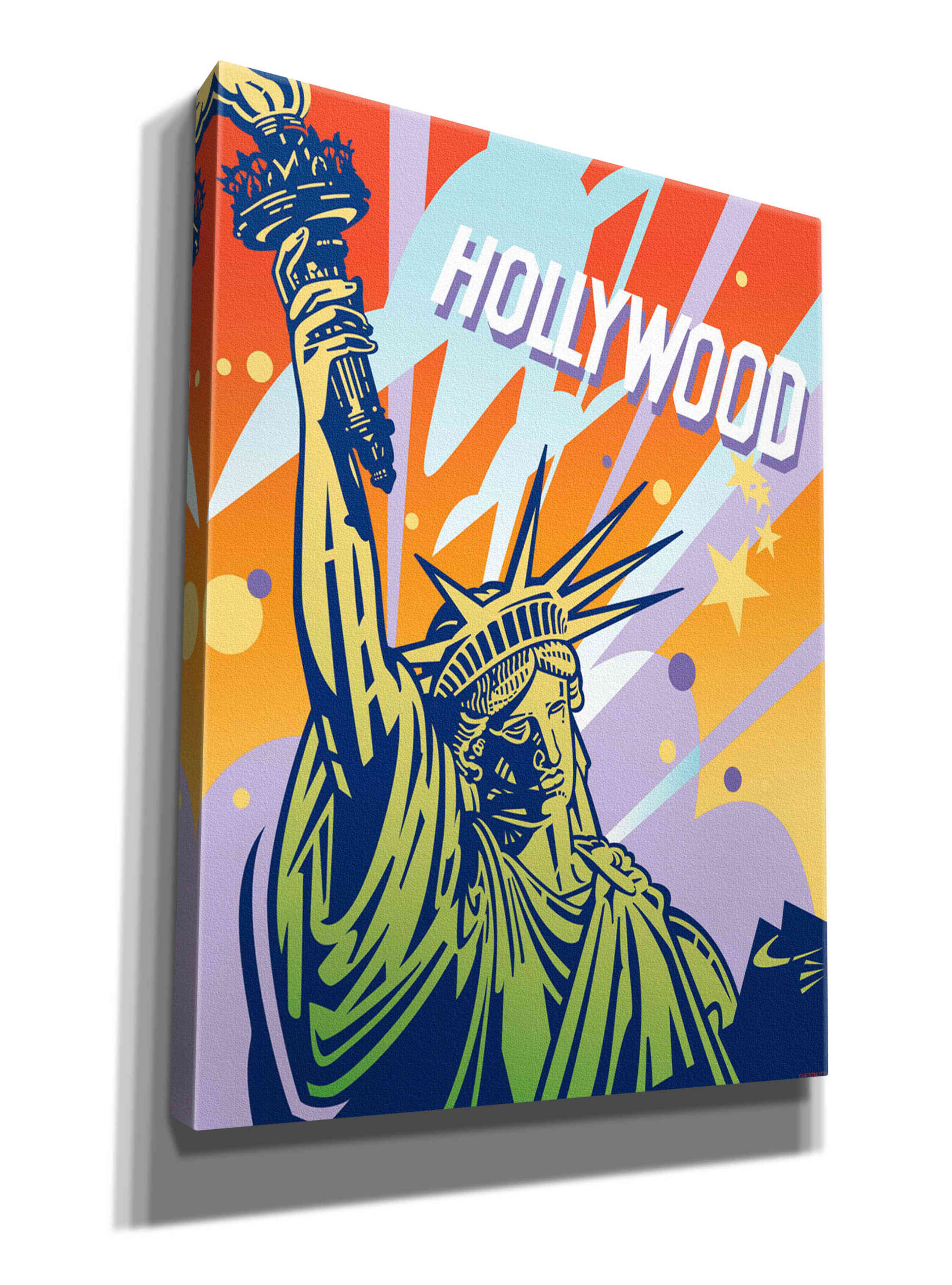 'New York LA' by David Chestnutt, Giclee Canvas Wall Art