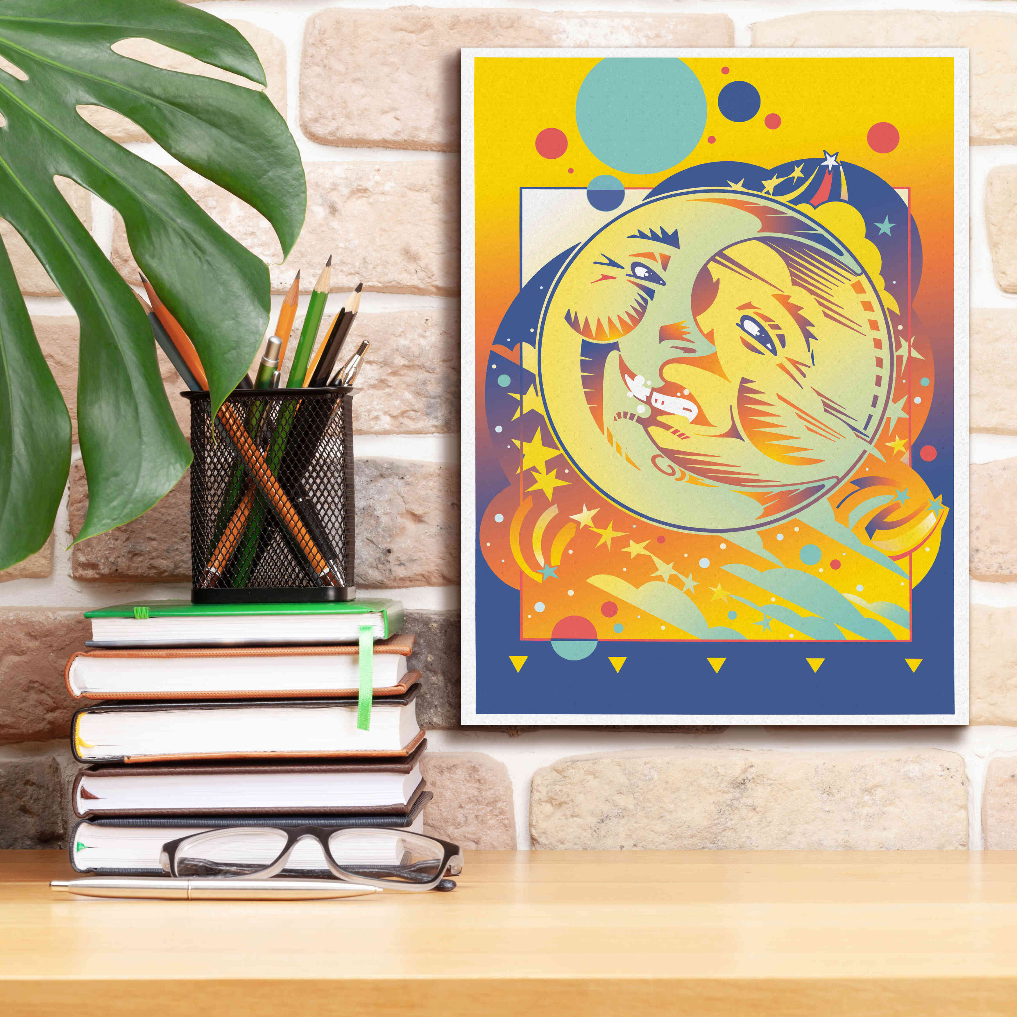 'Night And Day' by David Chestnutt, Giclee Canvas Wall Art,12 x 16