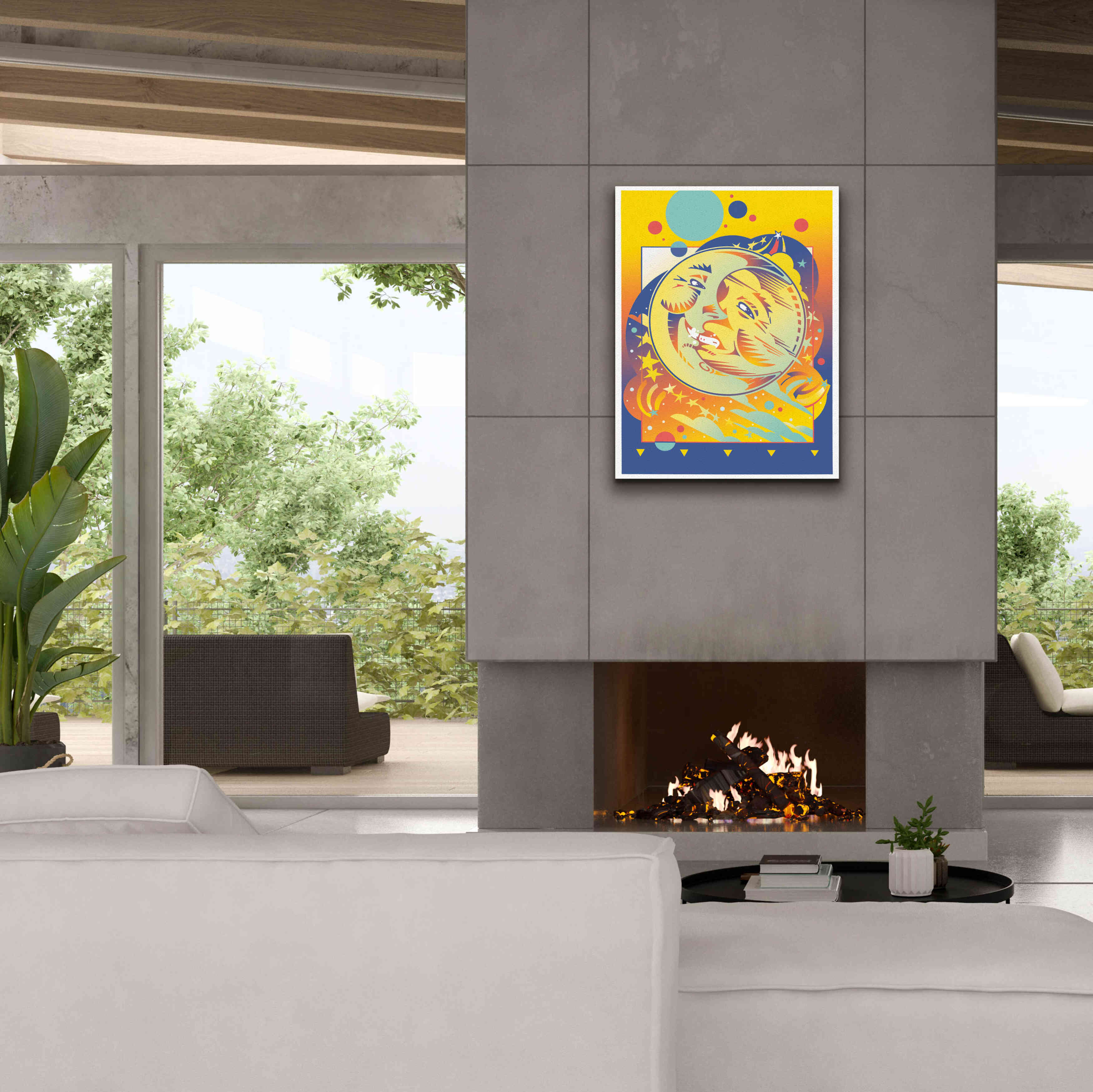 'Night And Day' by David Chestnutt, Giclee Canvas Wall Art,26 x 34