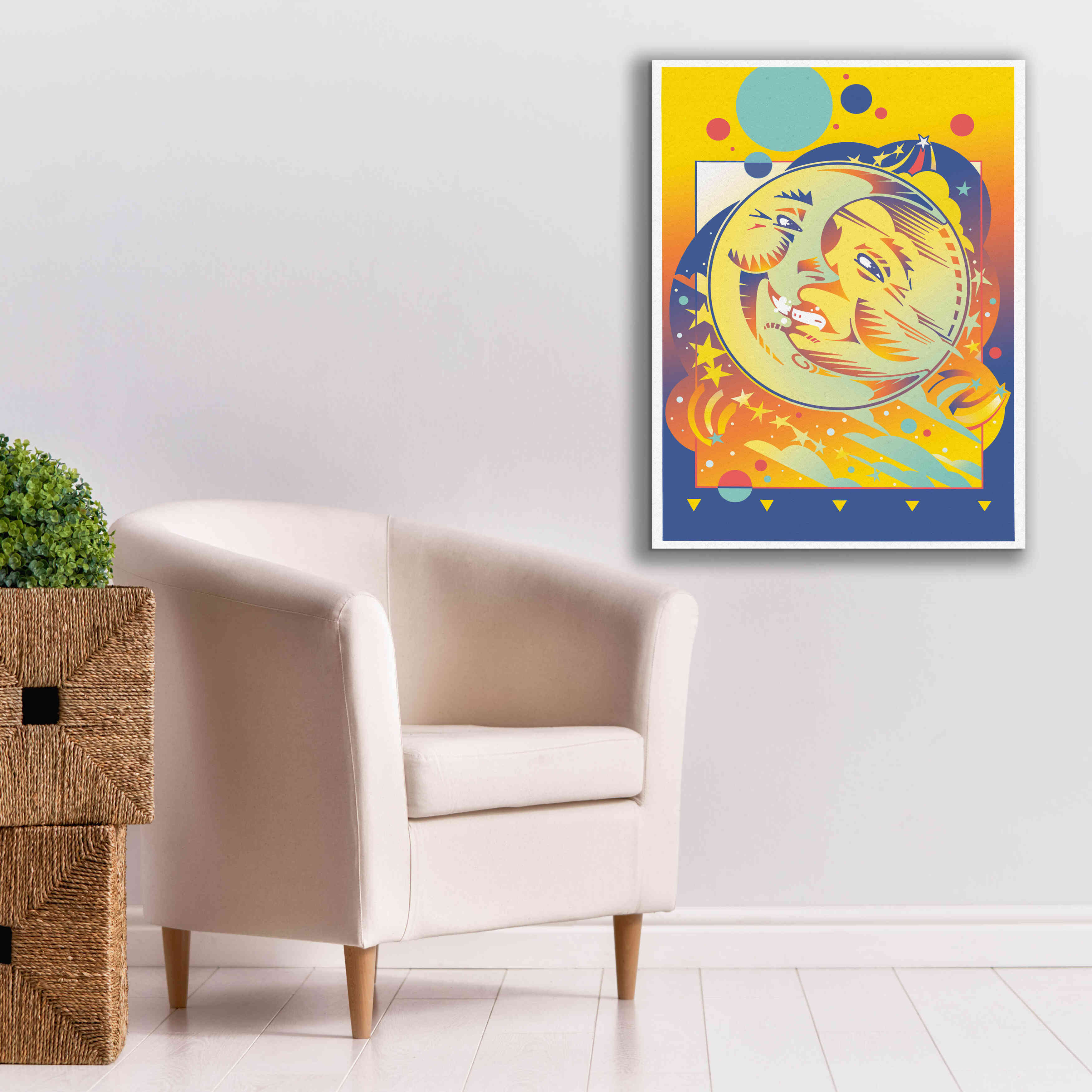 'Night And Day' by David Chestnutt, Giclee Canvas Wall Art,26 x 34
