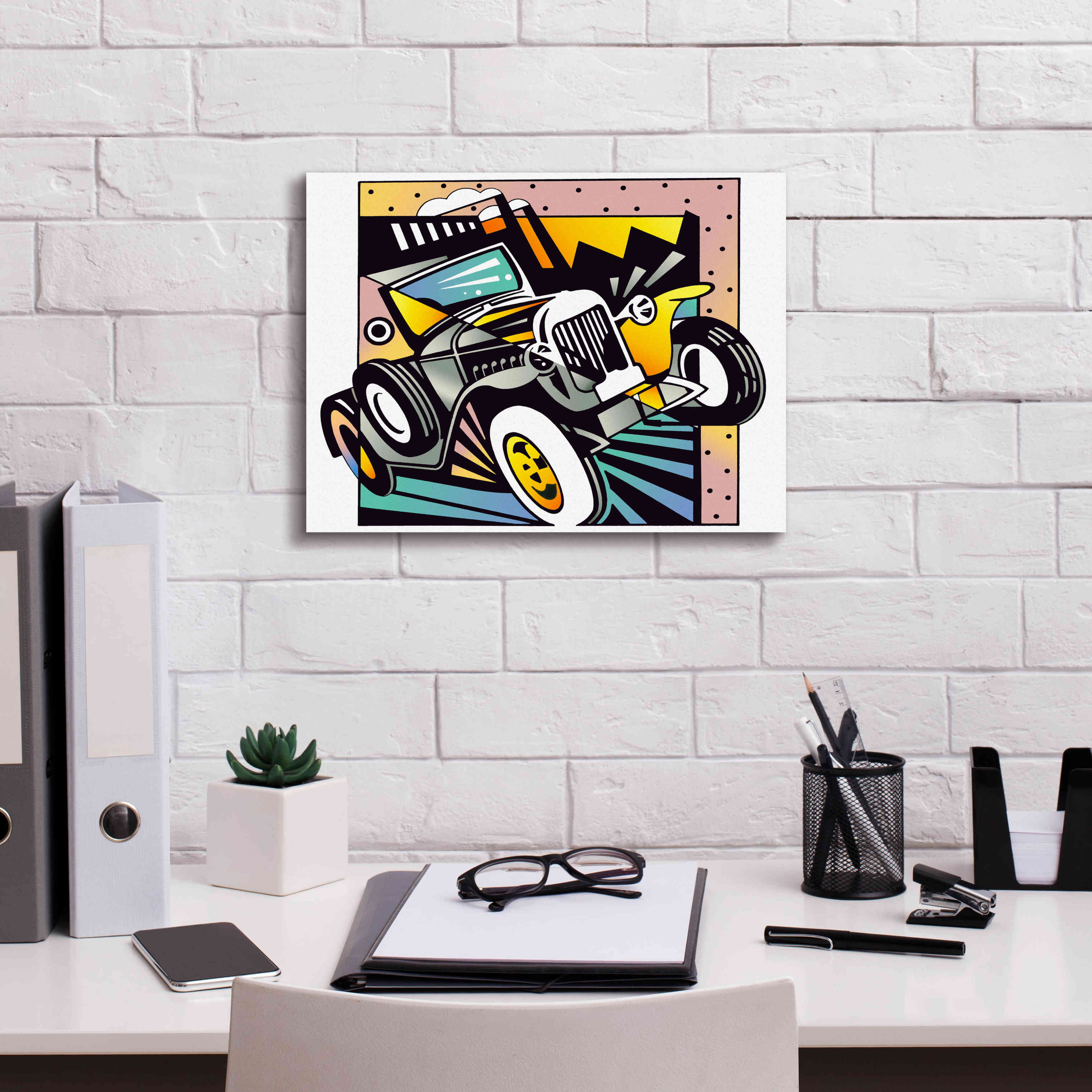 'Old Auto' by David Chestnutt, Giclee Canvas Wall Art,16 x 12