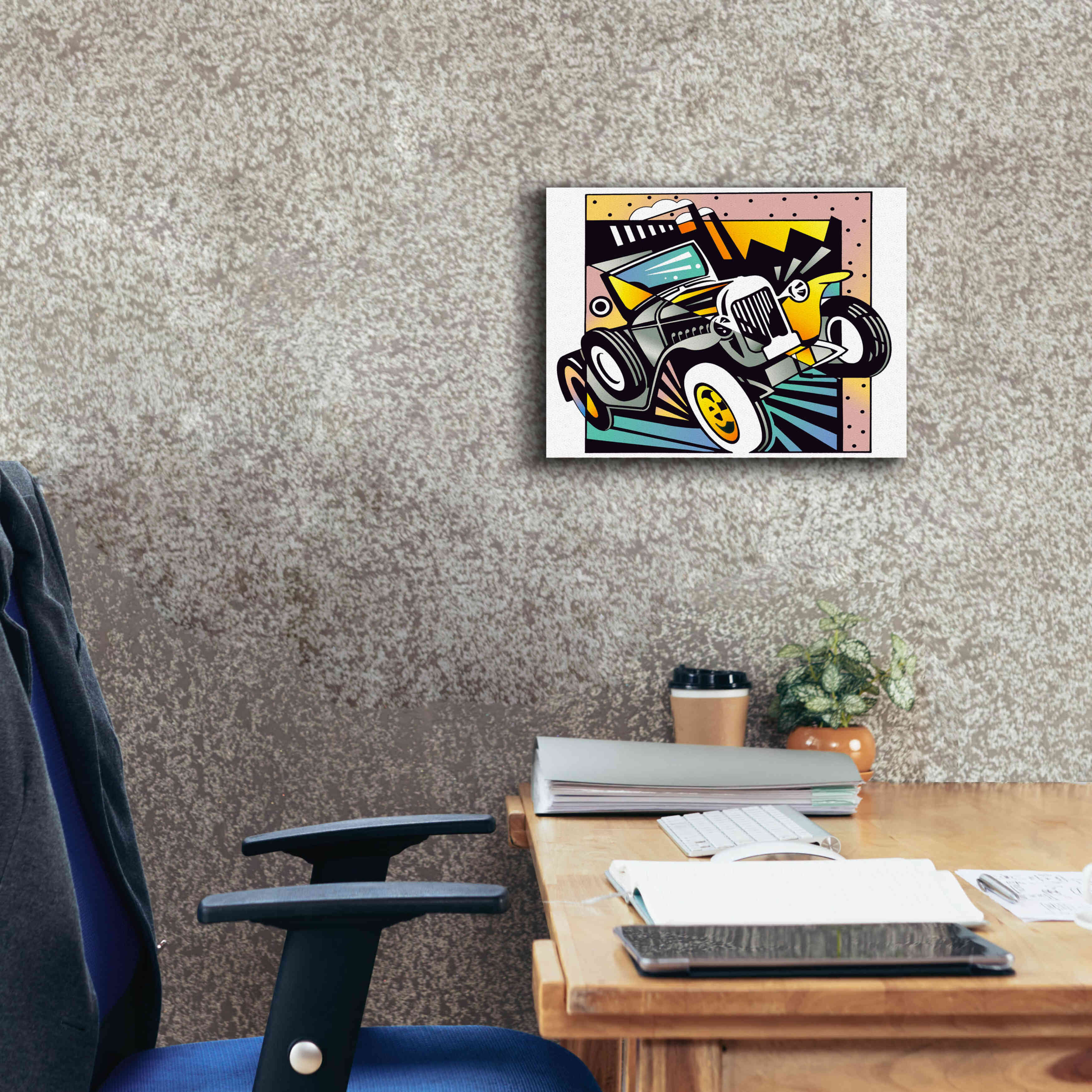 'Old Auto' by David Chestnutt, Giclee Canvas Wall Art,16 x 12