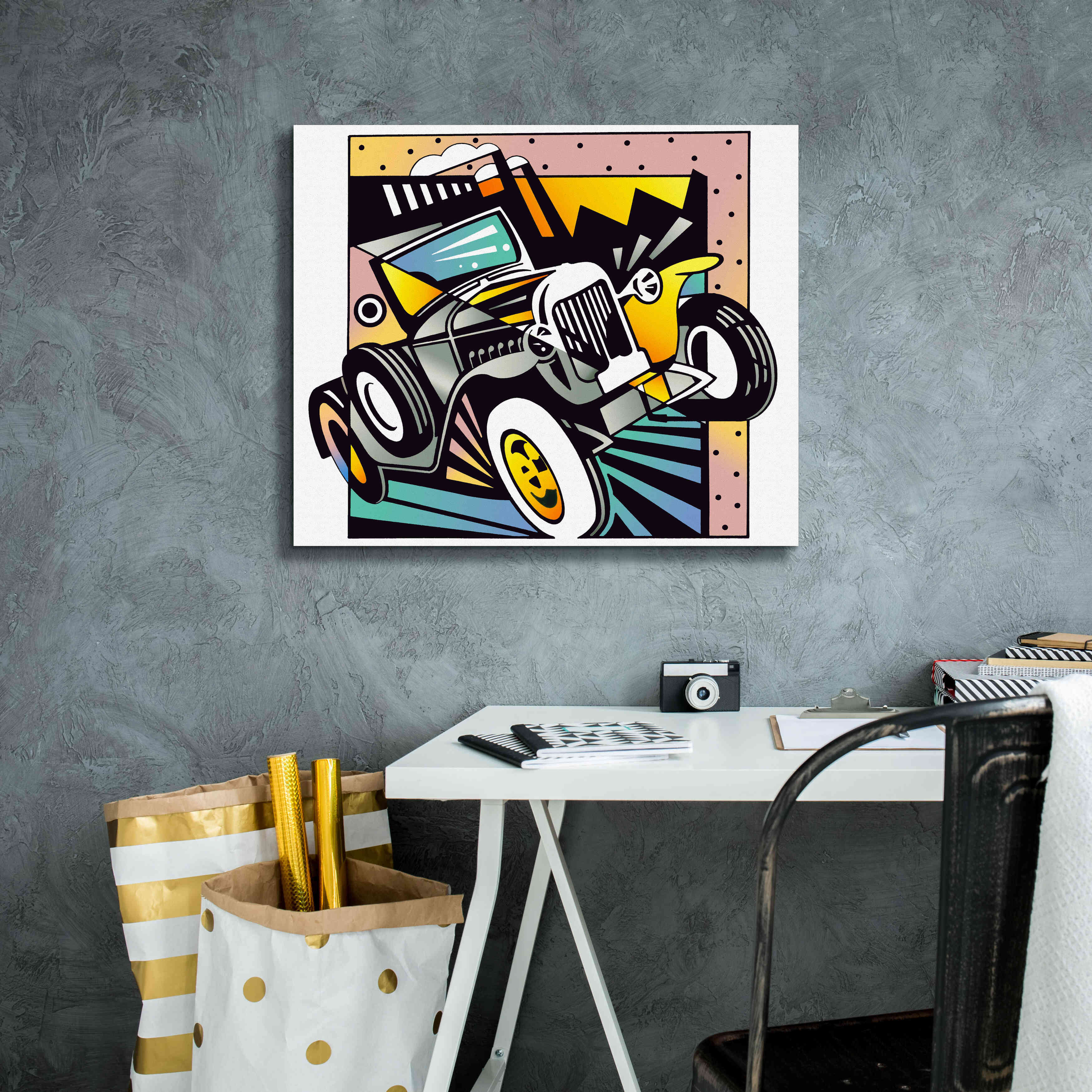 'Old Auto' by David Chestnutt, Giclee Canvas Wall Art,24 x 20