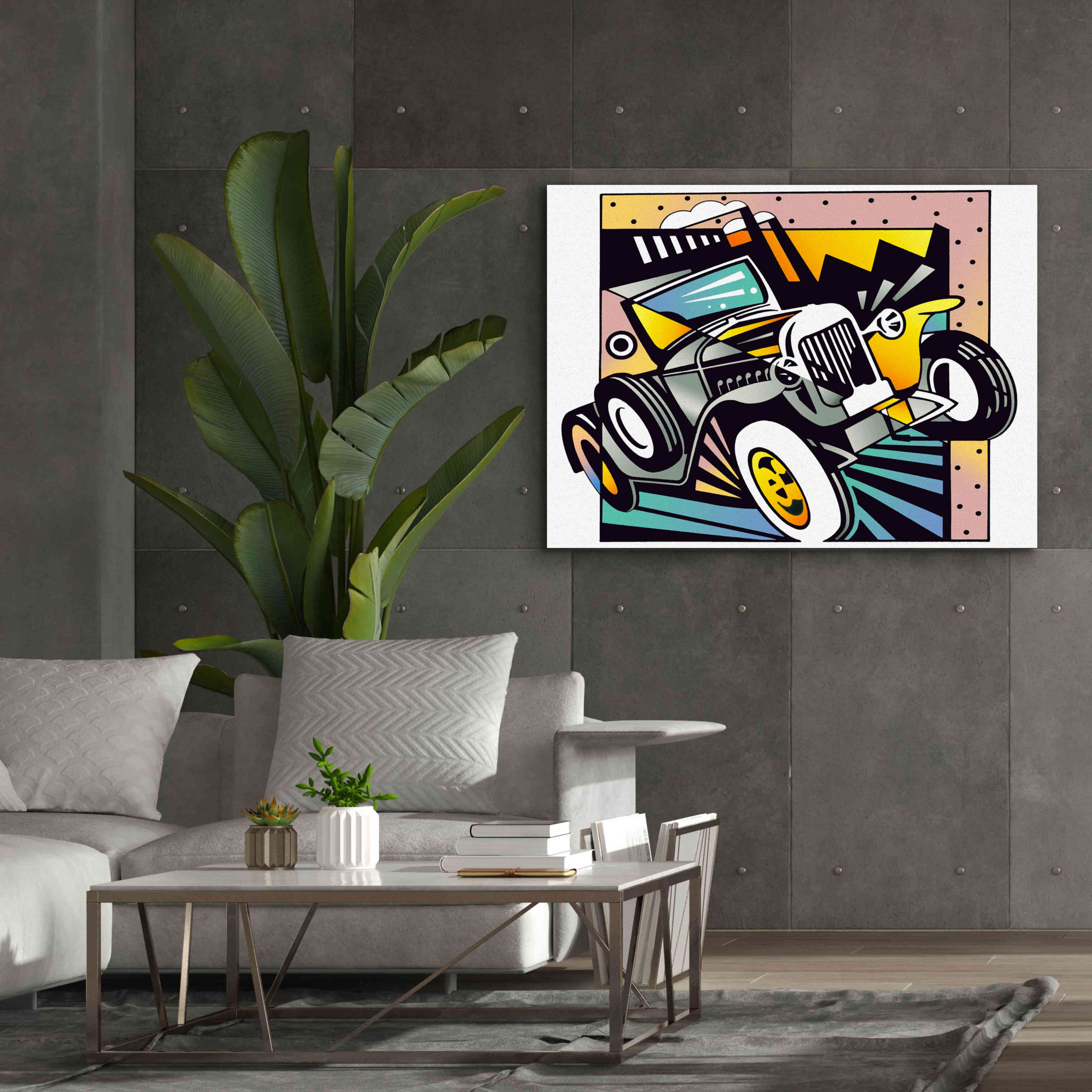 'Old Auto' by David Chestnutt, Giclee Canvas Wall Art,54 x 40