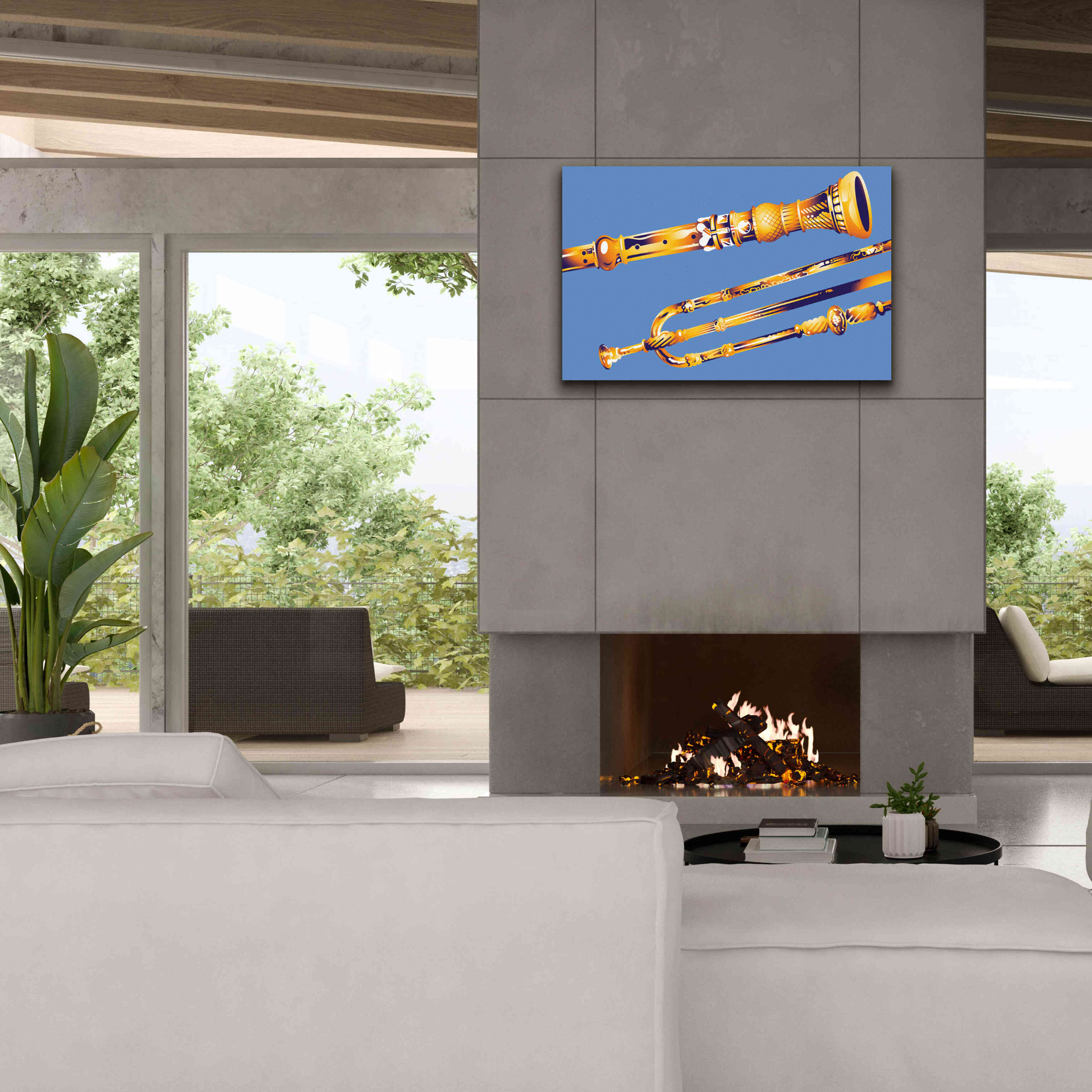 'Old Instruments' by David Chestnutt, Giclee Canvas Wall Art,40 x 26