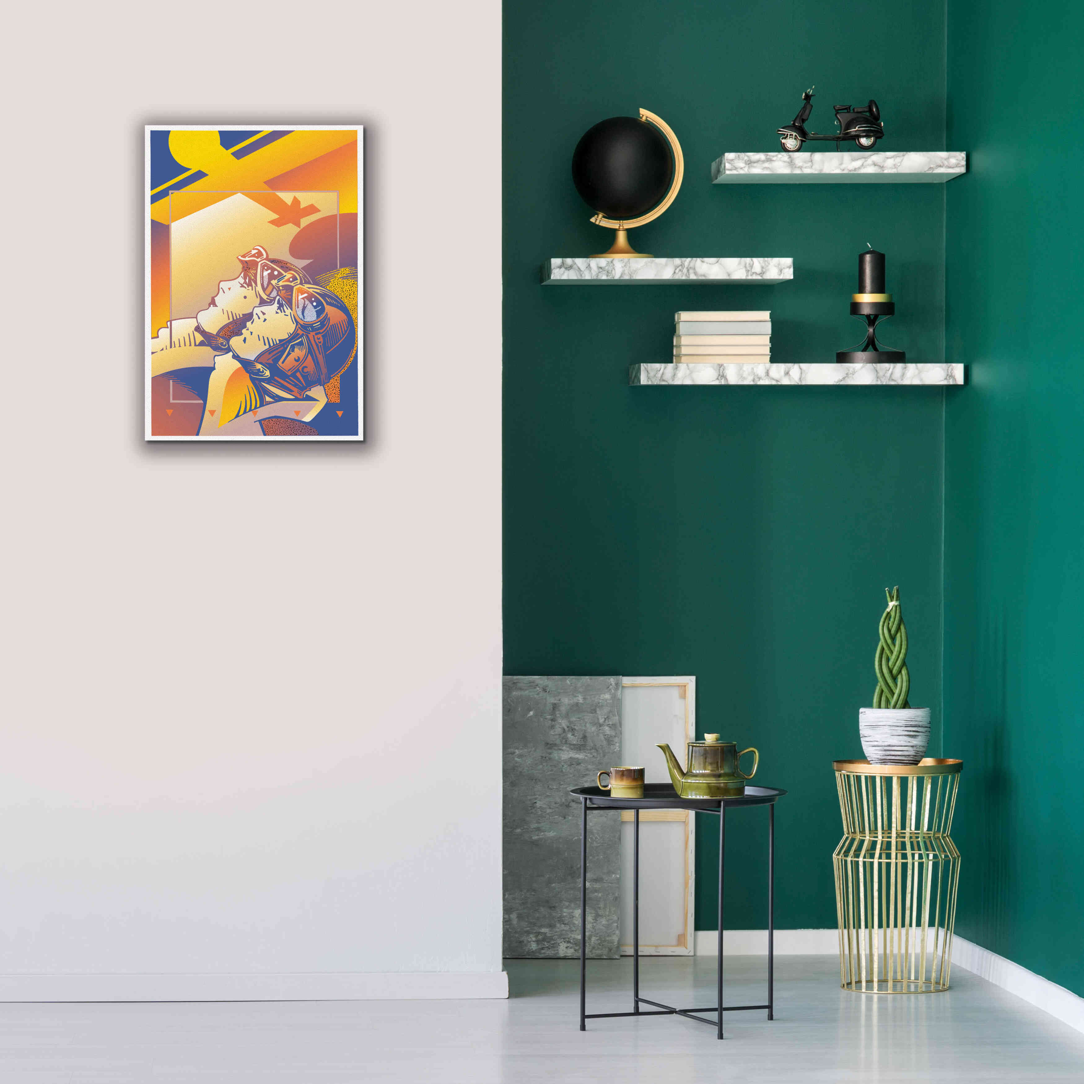 'Pilots Orange' by David Chestnutt, Giclee Canvas Wall Art,18 x 26