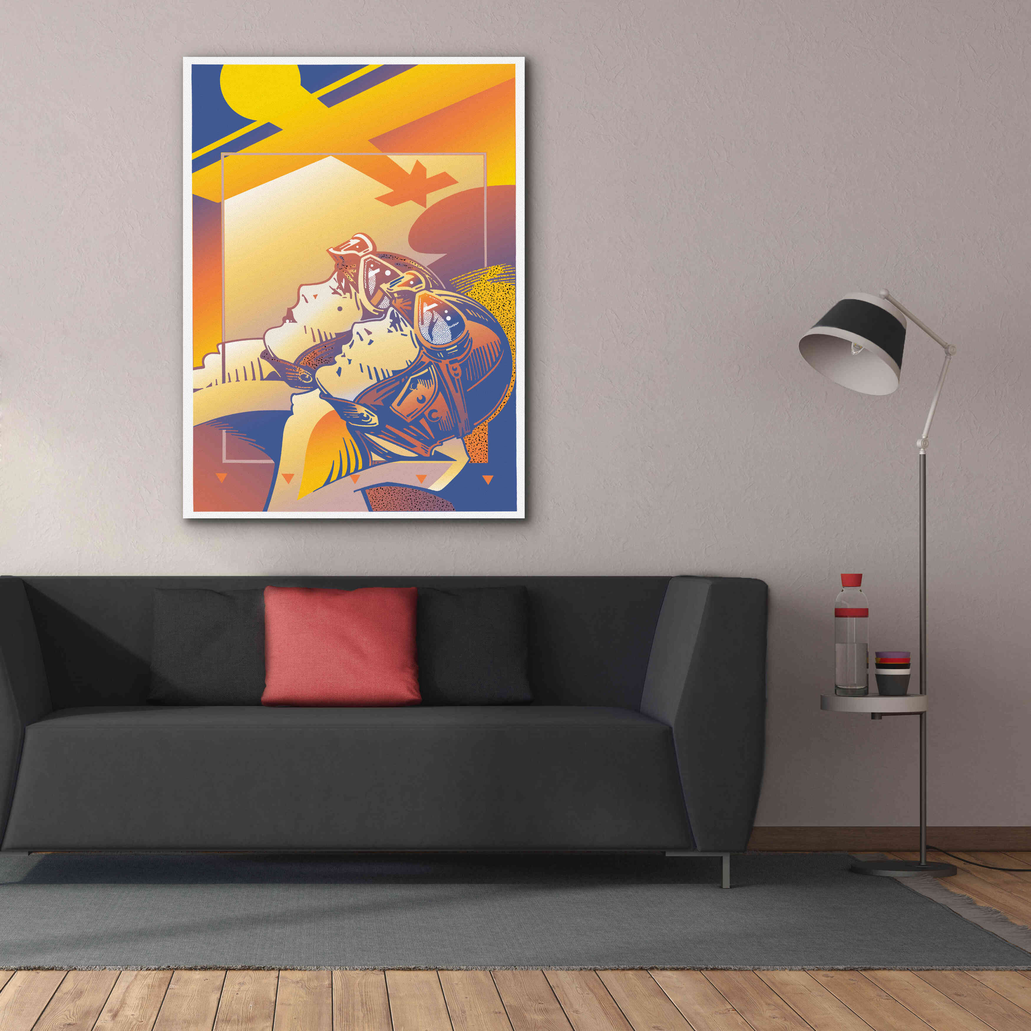 'Pilots Orange' by David Chestnutt, Giclee Canvas Wall Art,40 x 54