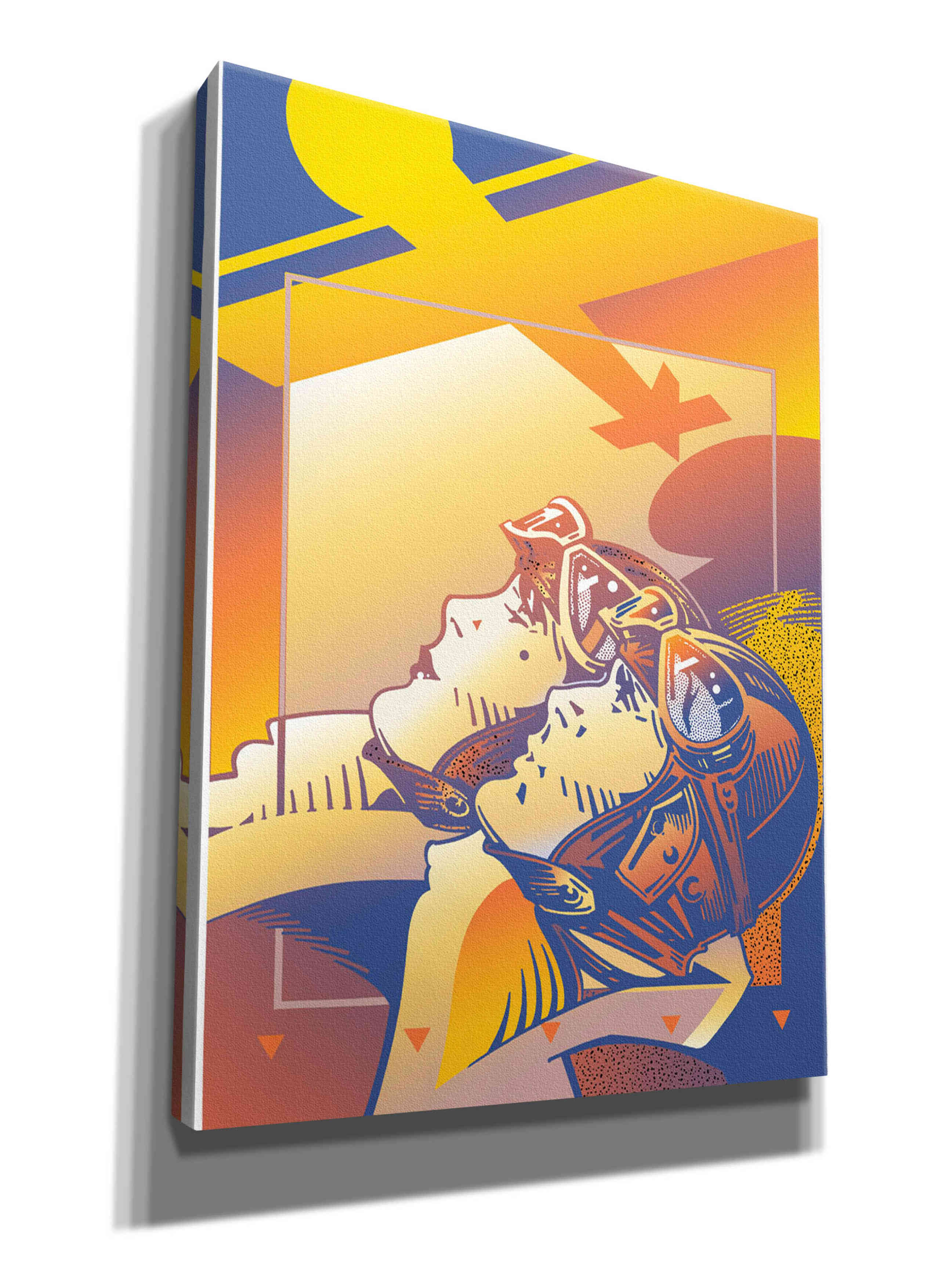 'Pilots Orange' by David Chestnutt, Giclee Canvas Wall Art