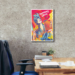 'Readers Unite' by David Chestnutt, Giclee Canvas Wall Art,18 x 26