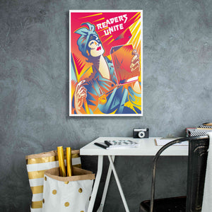 'Readers Unite' by David Chestnutt, Giclee Canvas Wall Art,18 x 26
