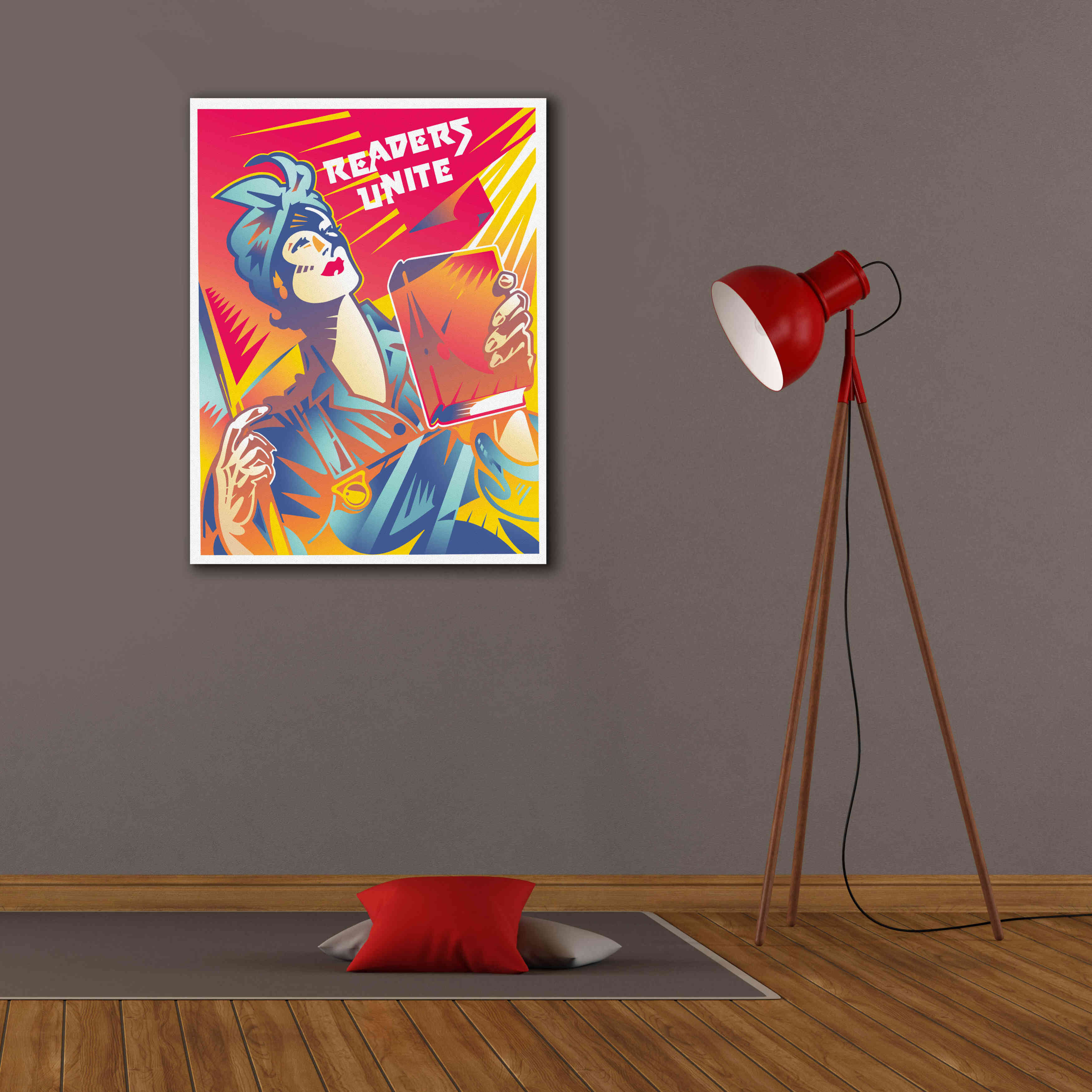 'Readers Unite' by David Chestnutt, Giclee Canvas Wall Art,26 x 34