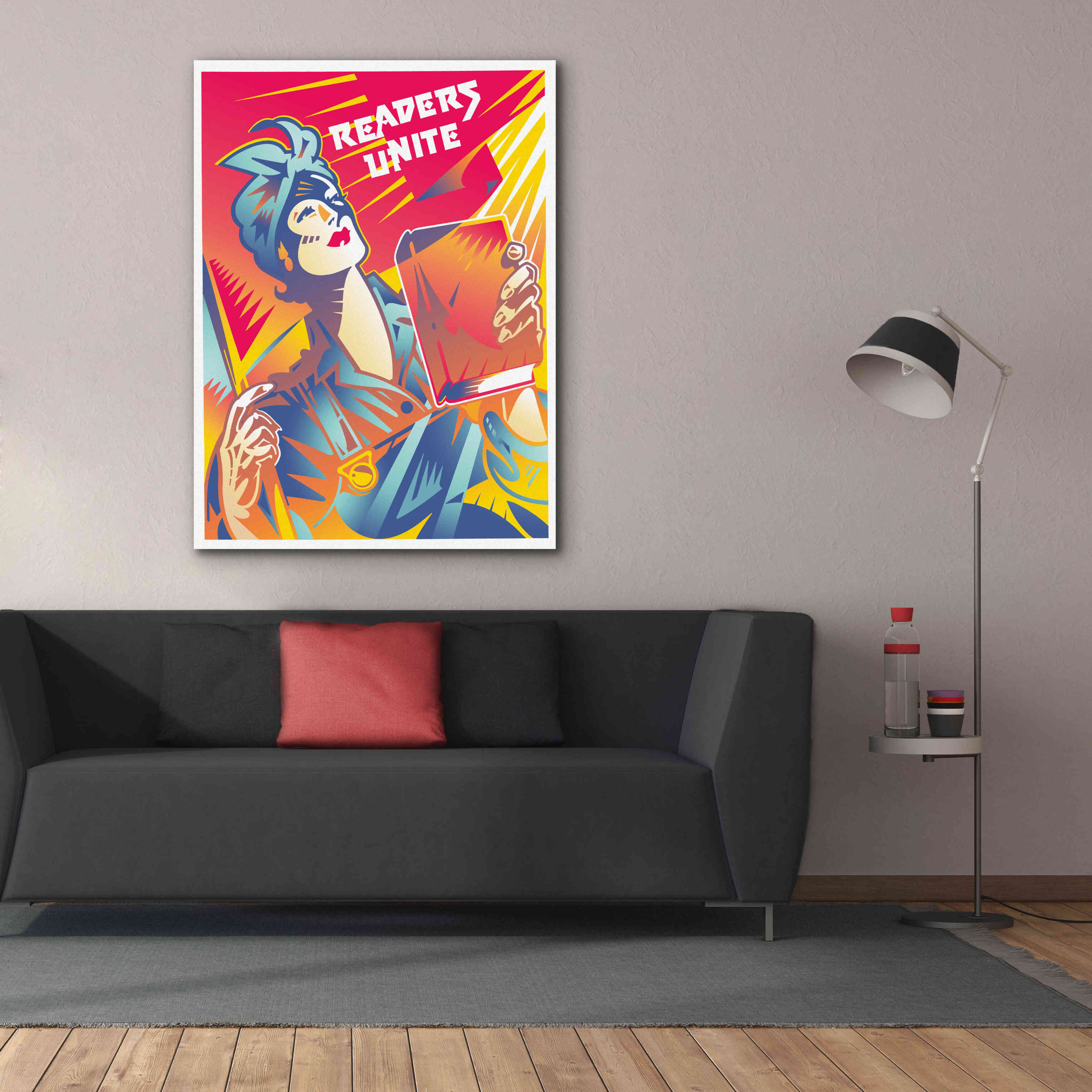 'Readers Unite' by David Chestnutt, Giclee Canvas Wall Art,40 x 54