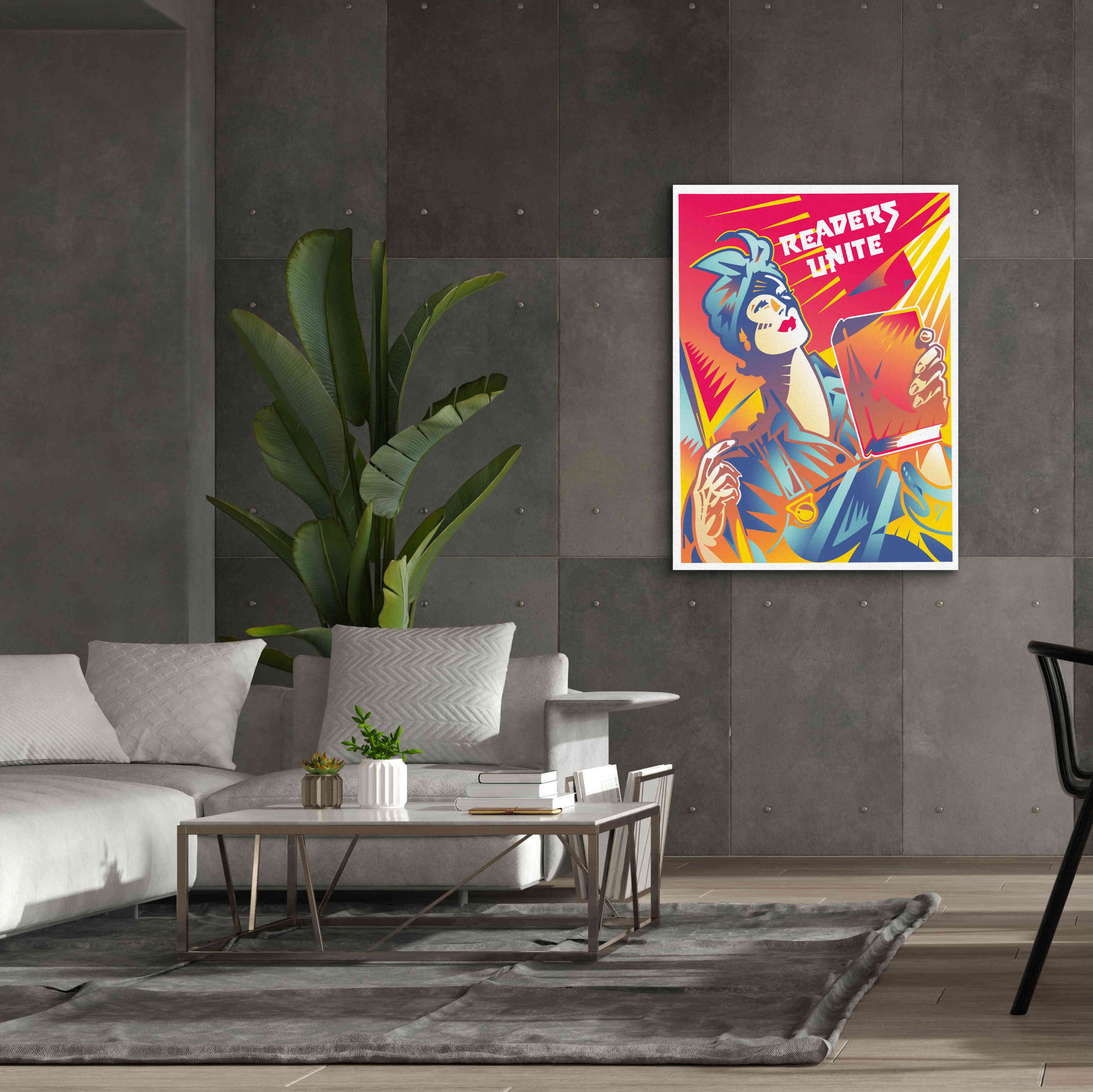 'Readers Unite' by David Chestnutt, Giclee Canvas Wall Art,40 x 54