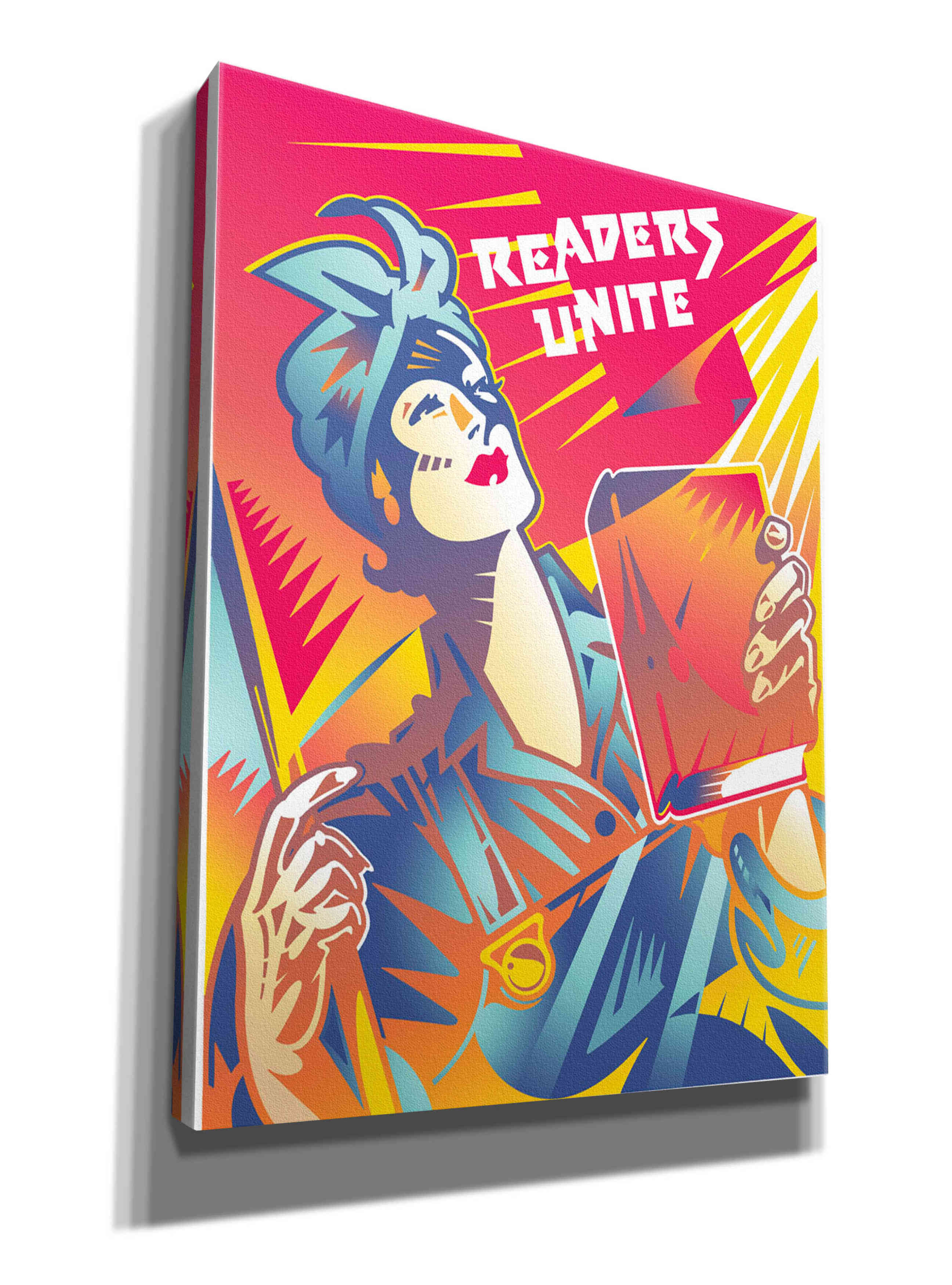 'Readers Unite' by David Chestnutt, Giclee Canvas Wall Art