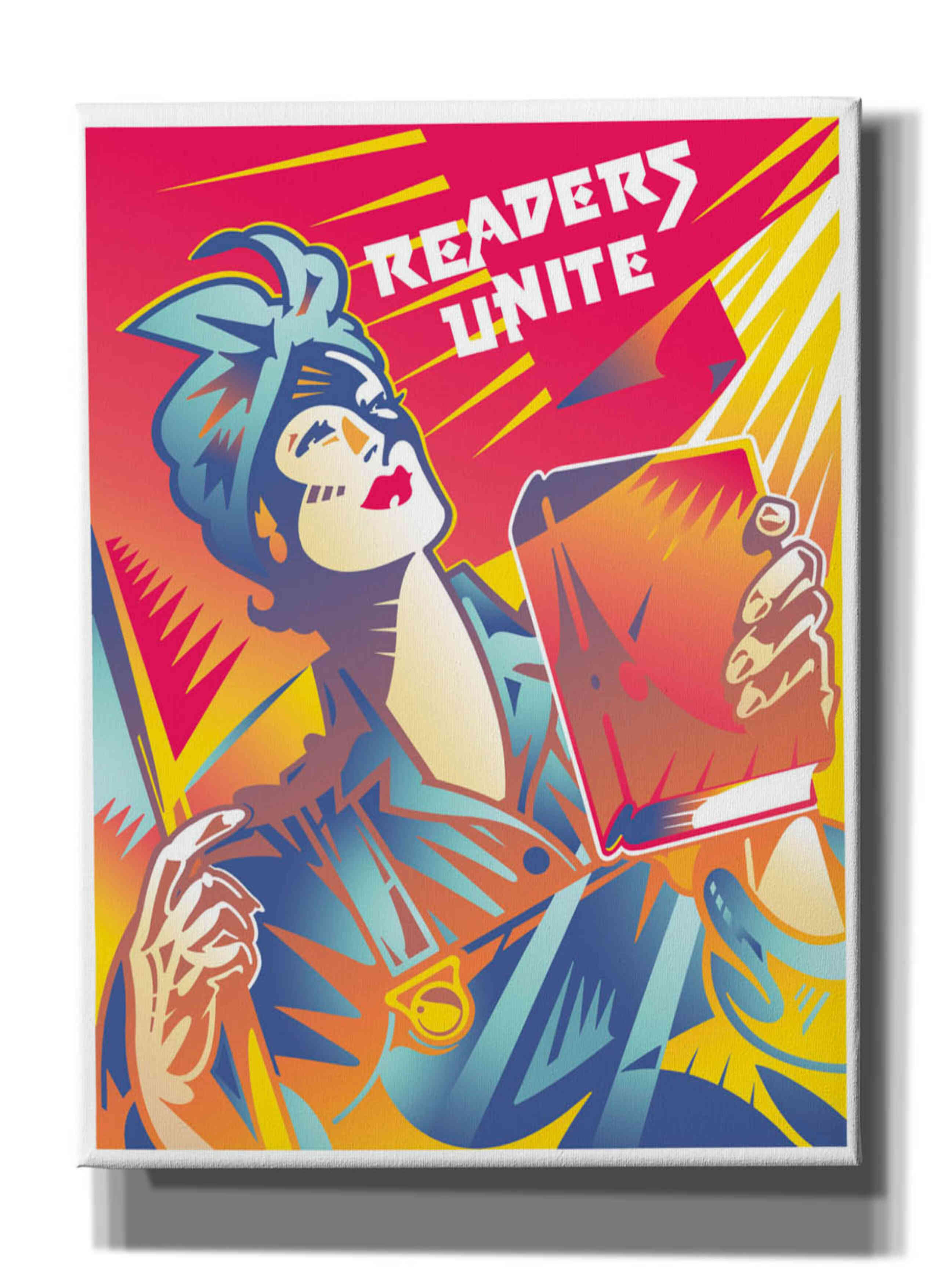 'Readers Unite' by David Chestnutt, Giclee Canvas Wall Art