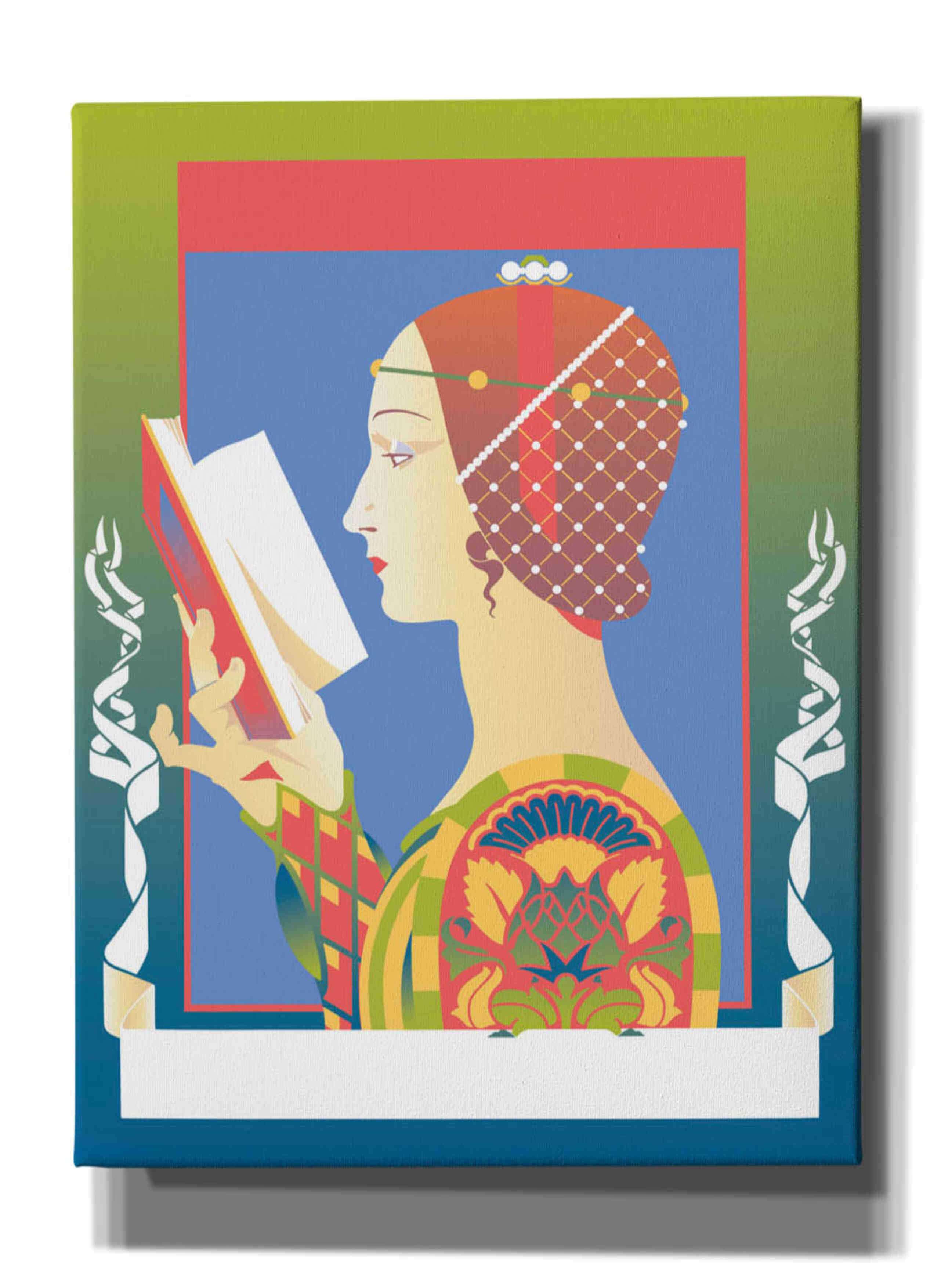 'Renaissance Read' by David Chestnutt, Giclee Canvas Wall Art