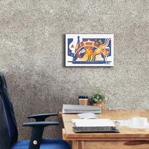 'Restaurant Guide' by David Chestnutt, Giclee Canvas Wall Art,18 x 12