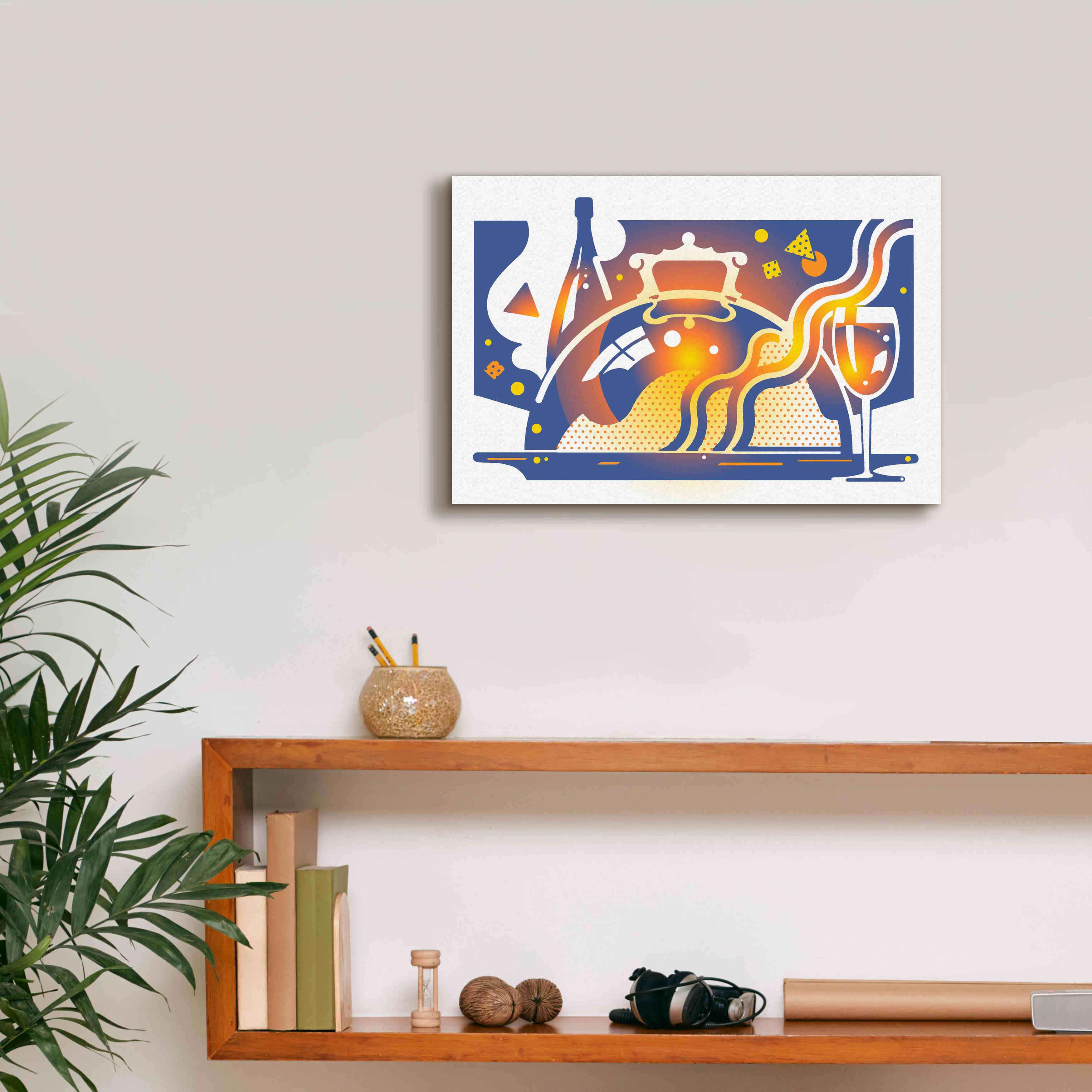 'Restaurant Guide' by David Chestnutt, Giclee Canvas Wall Art,18 x 12