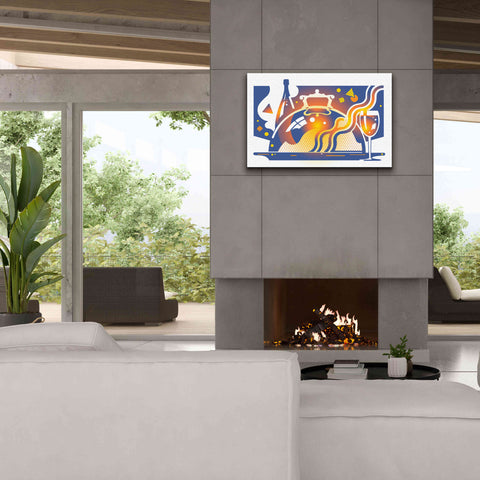 Image of 'Restaurant Guide' by David Chestnutt, Giclee Canvas Wall Art,40 x 26