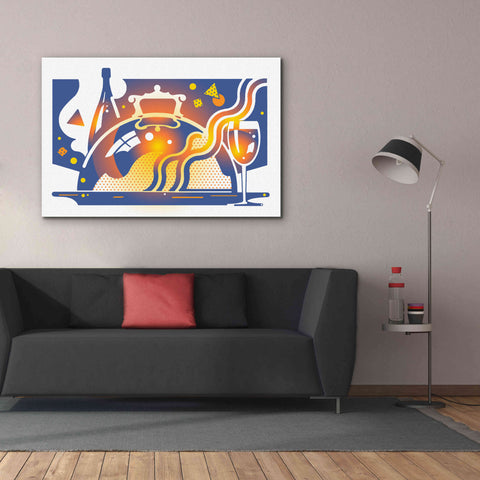 Image of 'Restaurant Guide' by David Chestnutt, Giclee Canvas Wall Art,60 x 40