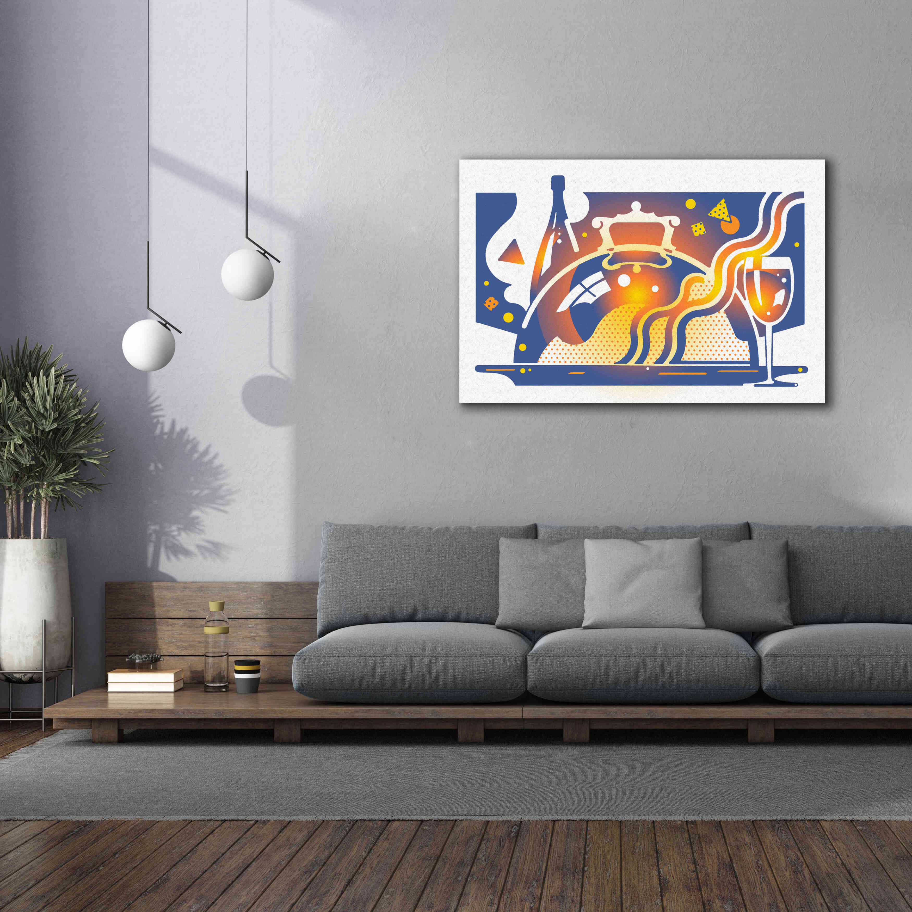'Restaurant Guide' by David Chestnutt, Giclee Canvas Wall Art,60 x 40