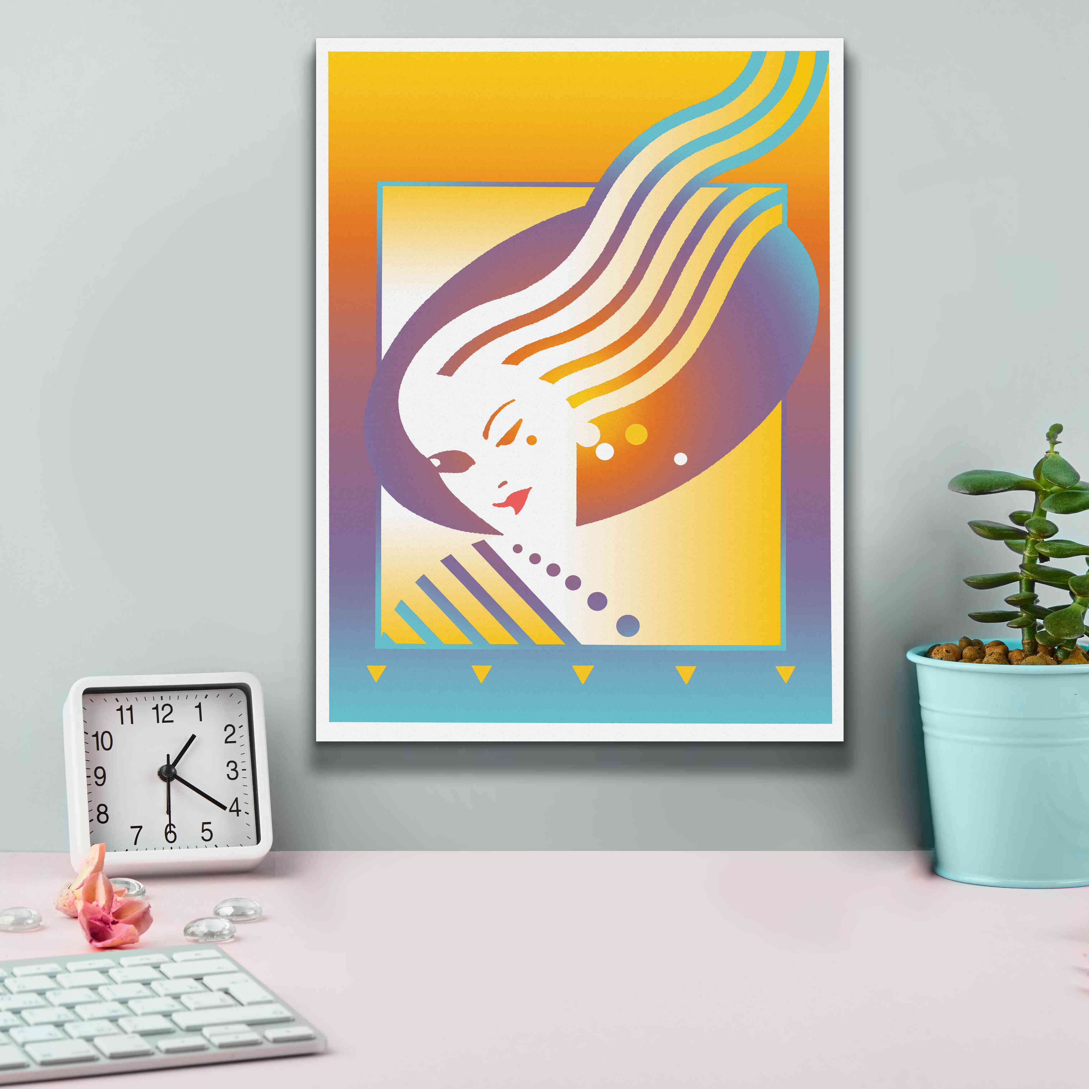 'Salon' by David Chestnutt, Giclee Canvas Wall Art,12 x 16