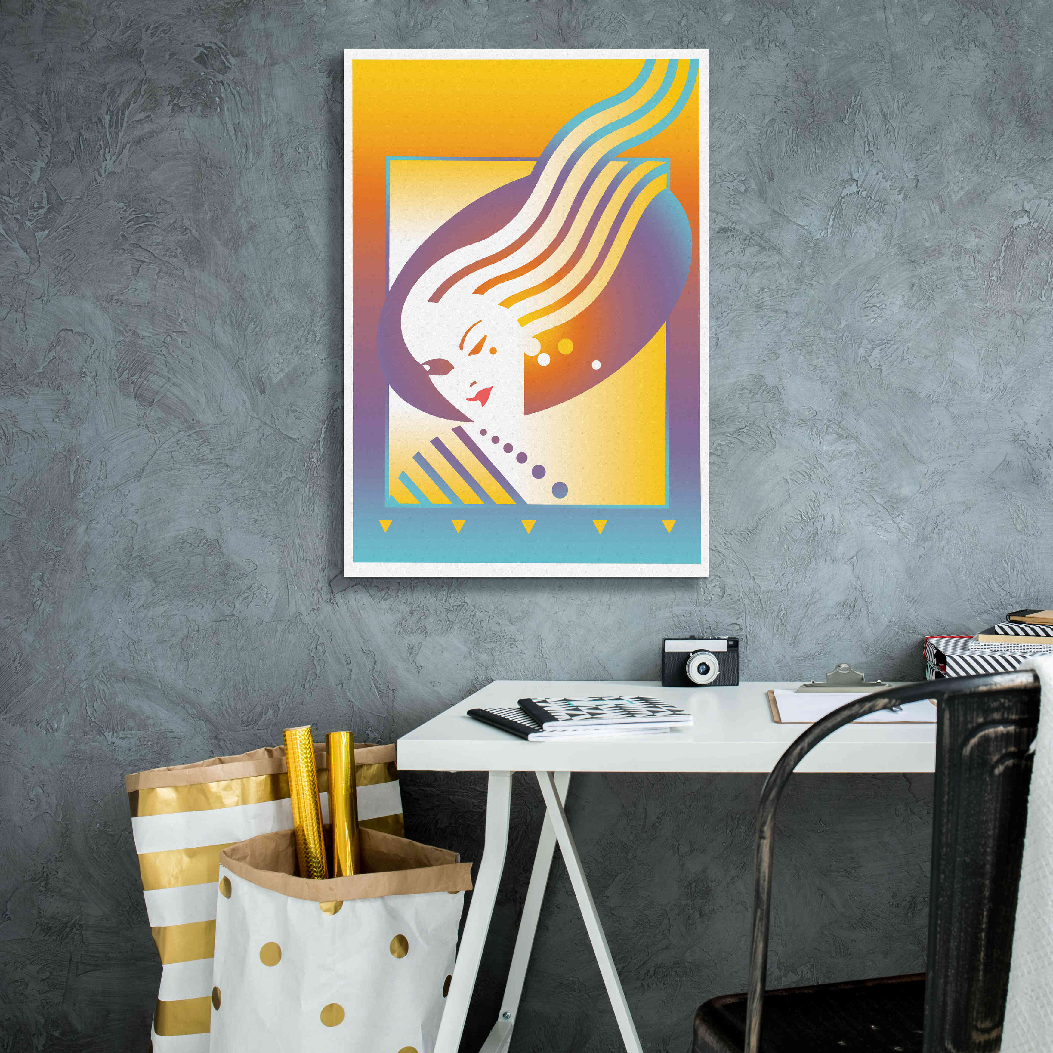 'Salon' by David Chestnutt, Giclee Canvas Wall Art,18 x 26