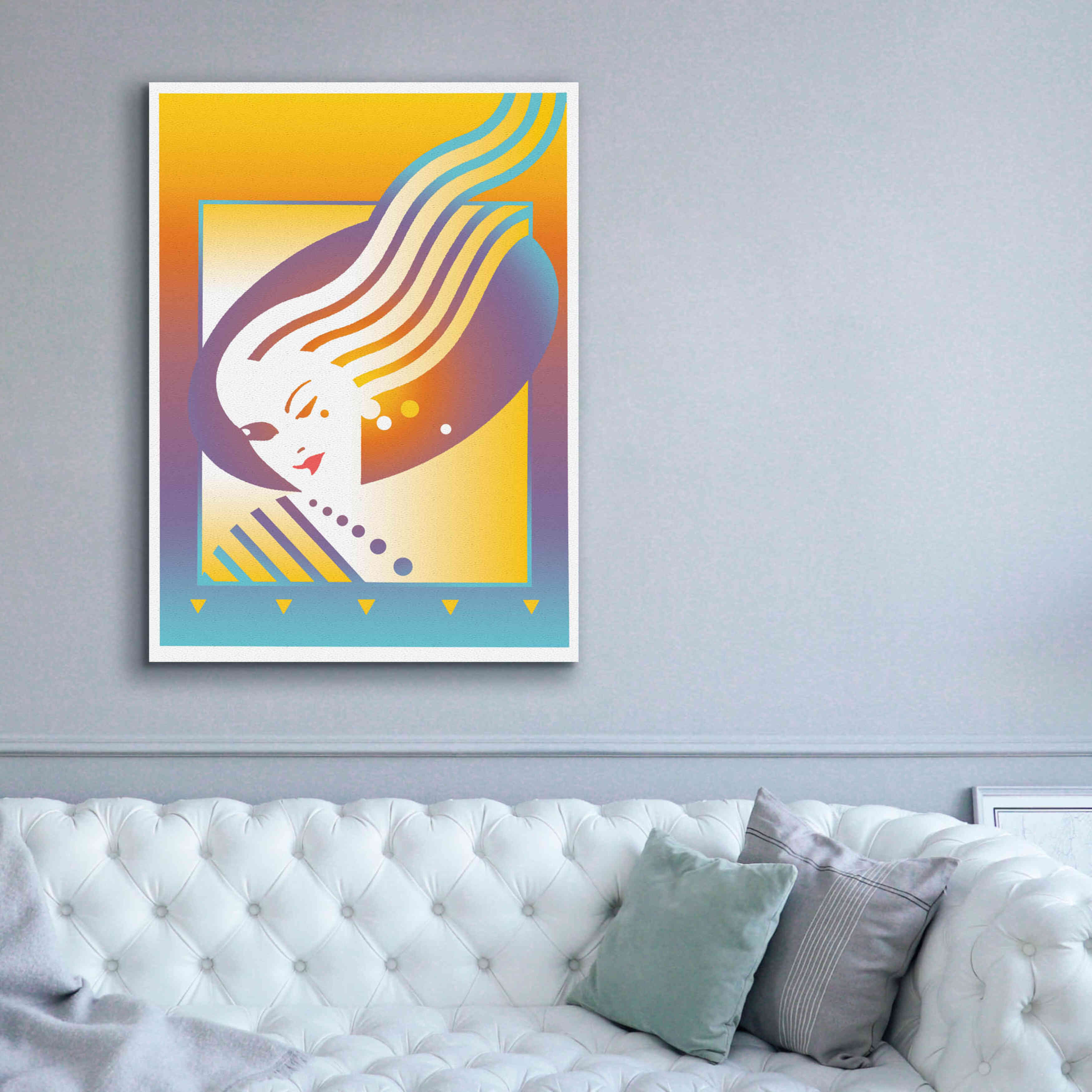 'Salon' by David Chestnutt, Giclee Canvas Wall Art,40 x 54