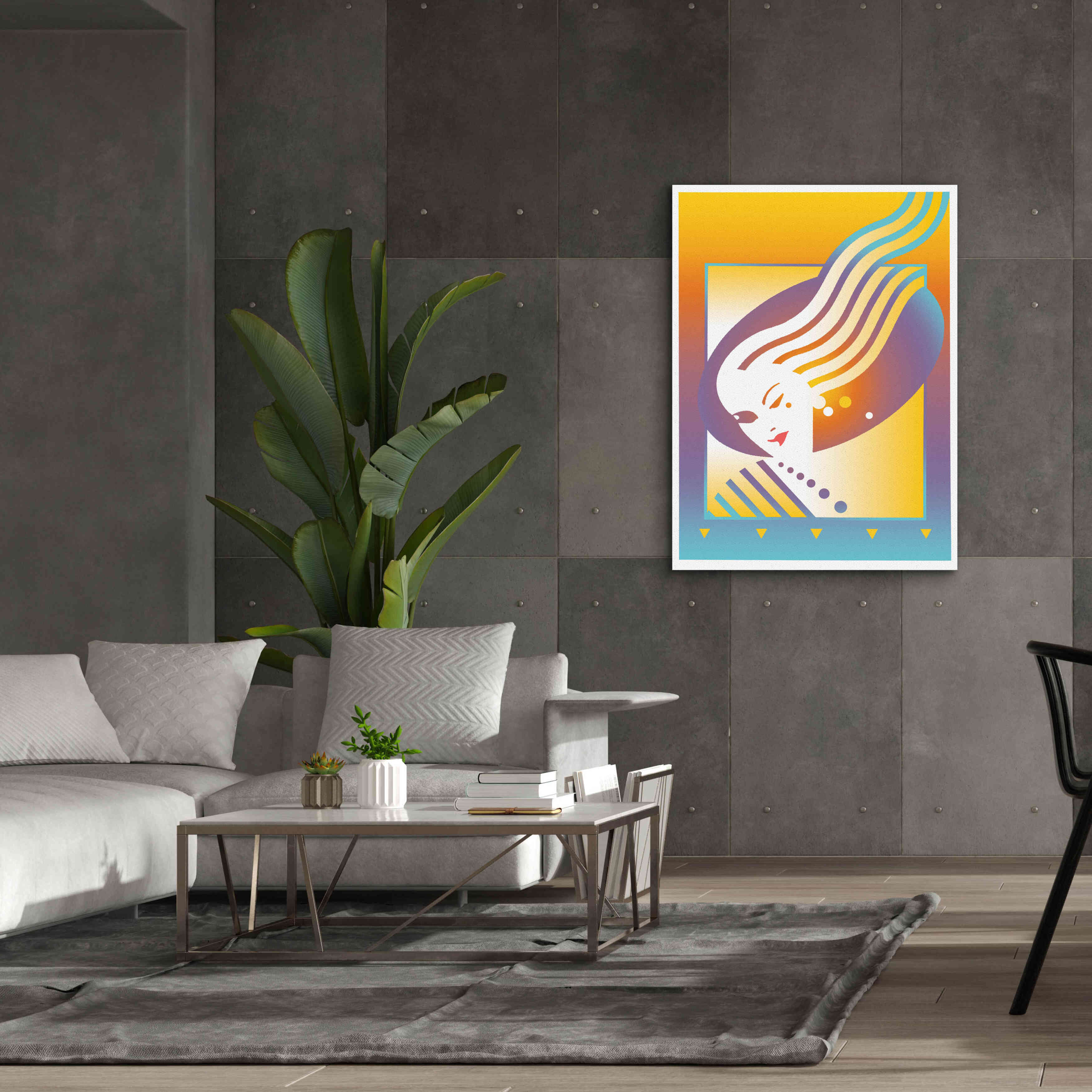 'Salon' by David Chestnutt, Giclee Canvas Wall Art,40 x 54
