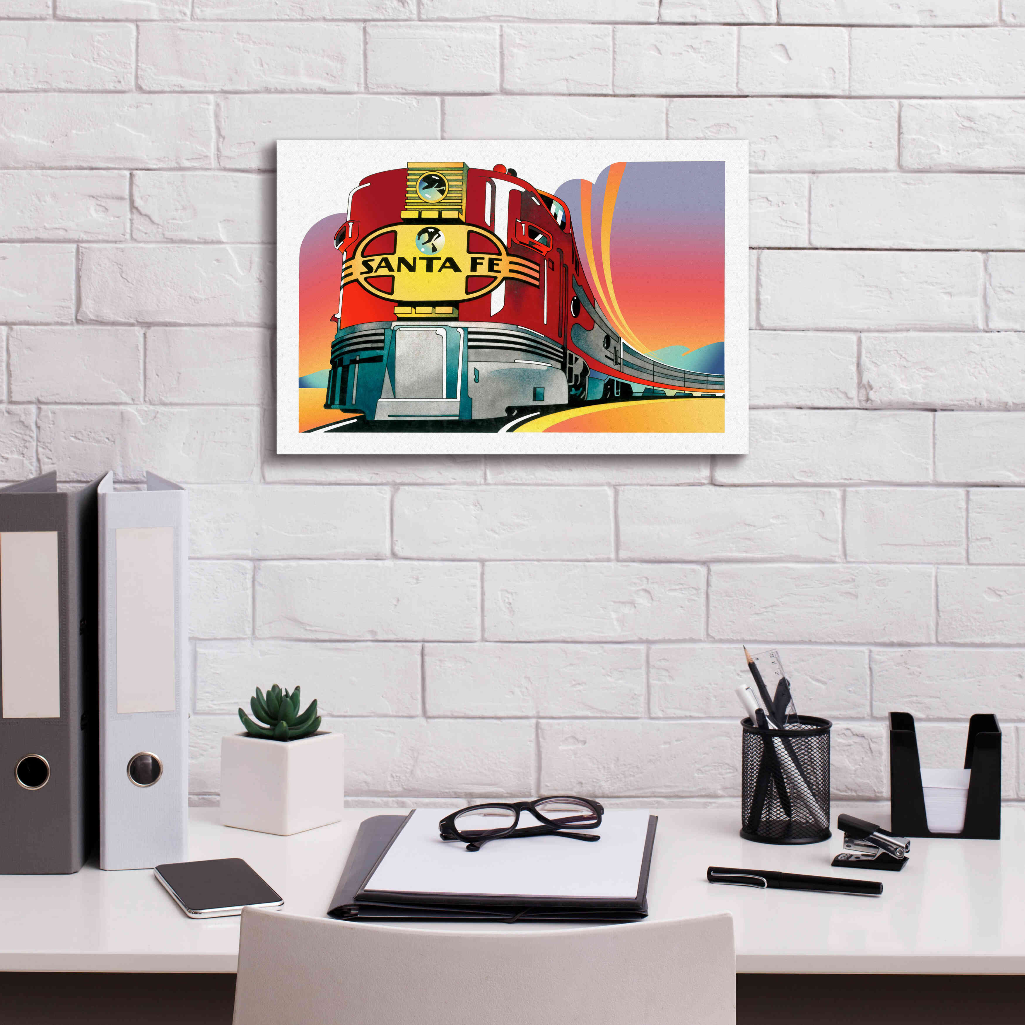 'Santa Fe' by David Chestnutt, Giclee Canvas Wall Art,18 x 12