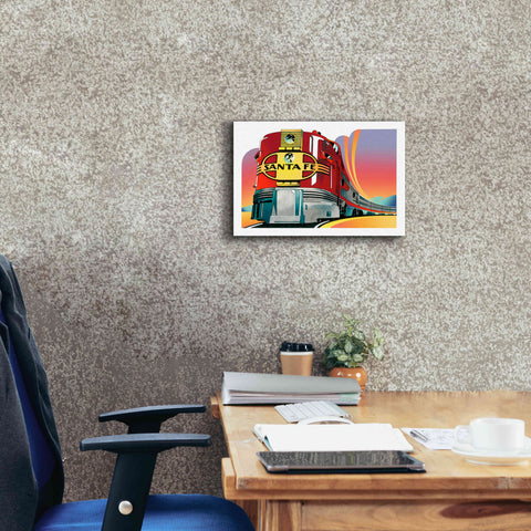 Image of 'Santa Fe' by David Chestnutt, Giclee Canvas Wall Art,18 x 12