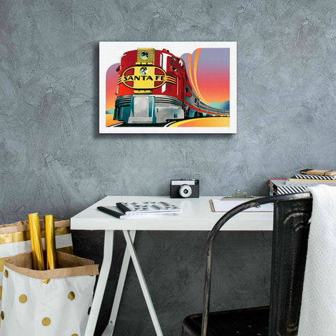 Image of 'Santa Fe' by David Chestnutt, Giclee Canvas Wall Art,18 x 12