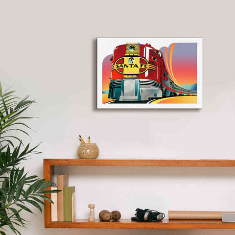 Image of 'Santa Fe' by David Chestnutt, Giclee Canvas Wall Art,18 x 12