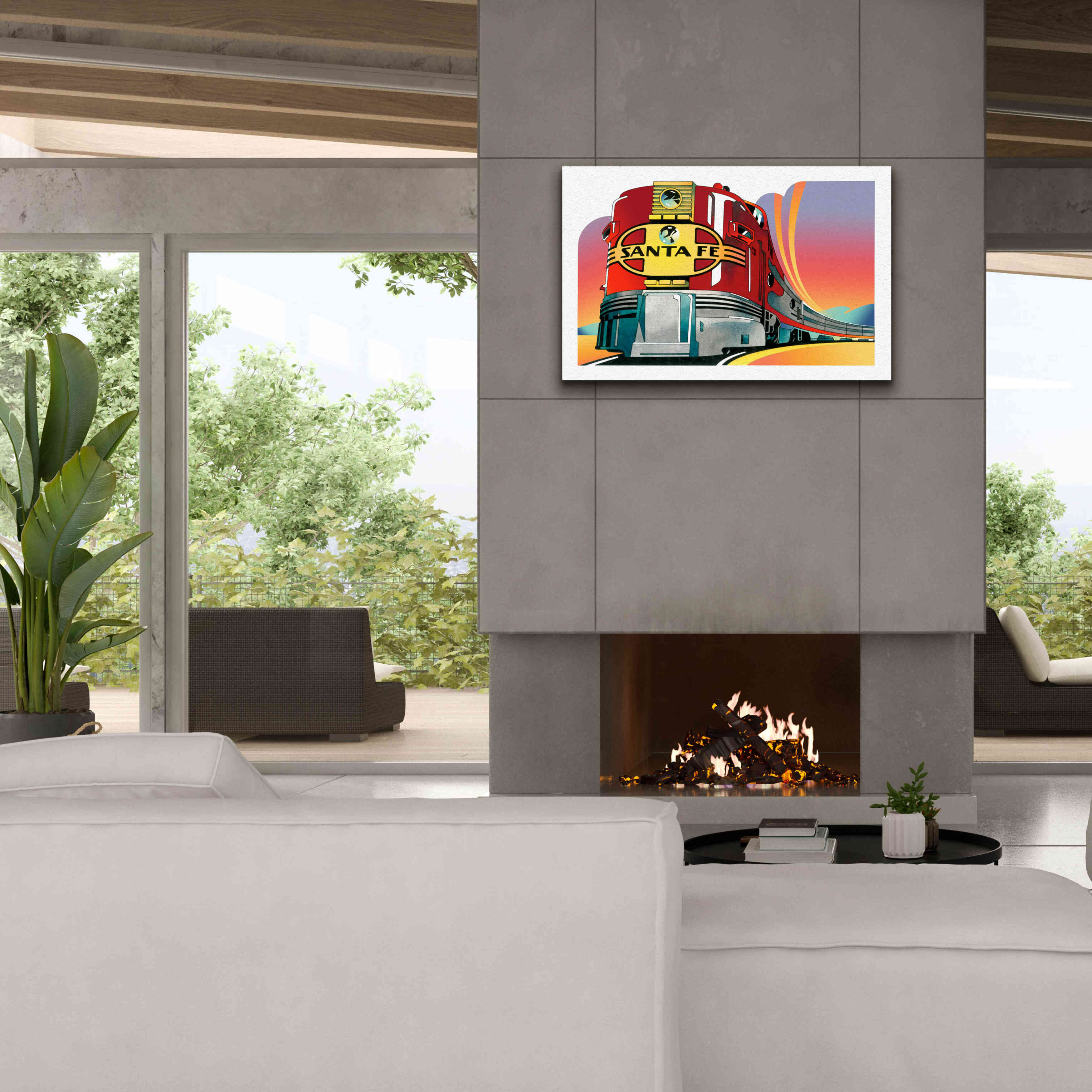 'Santa Fe' by David Chestnutt, Giclee Canvas Wall Art,40 x 26