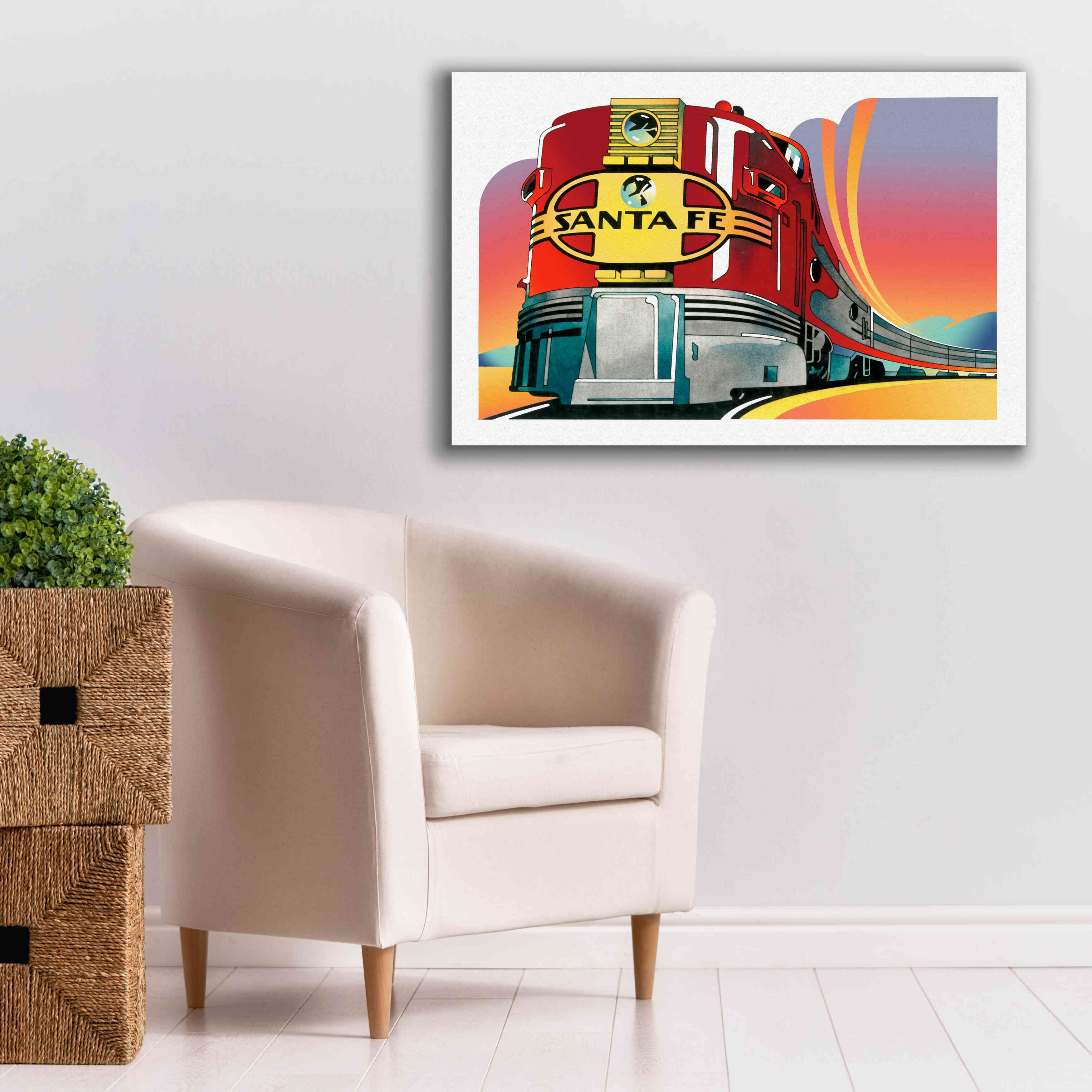 'Santa Fe' by David Chestnutt, Giclee Canvas Wall Art,40 x 26