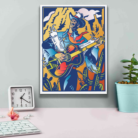 Image of 'Singing Cowboy' by David Chestnutt, Giclee Canvas Wall Art,12 x 16