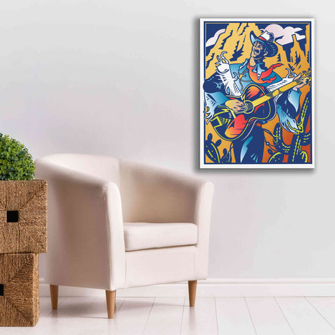 Image of 'Singing Cowboy' by David Chestnutt, Giclee Canvas Wall Art,26 x 34