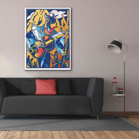 Image of 'Singing Cowboy' by David Chestnutt, Giclee Canvas Wall Art,40 x 54