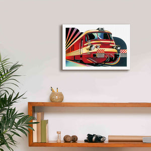 'SNCF' by David Chestnutt, Giclee Canvas Wall Art,18 x 12