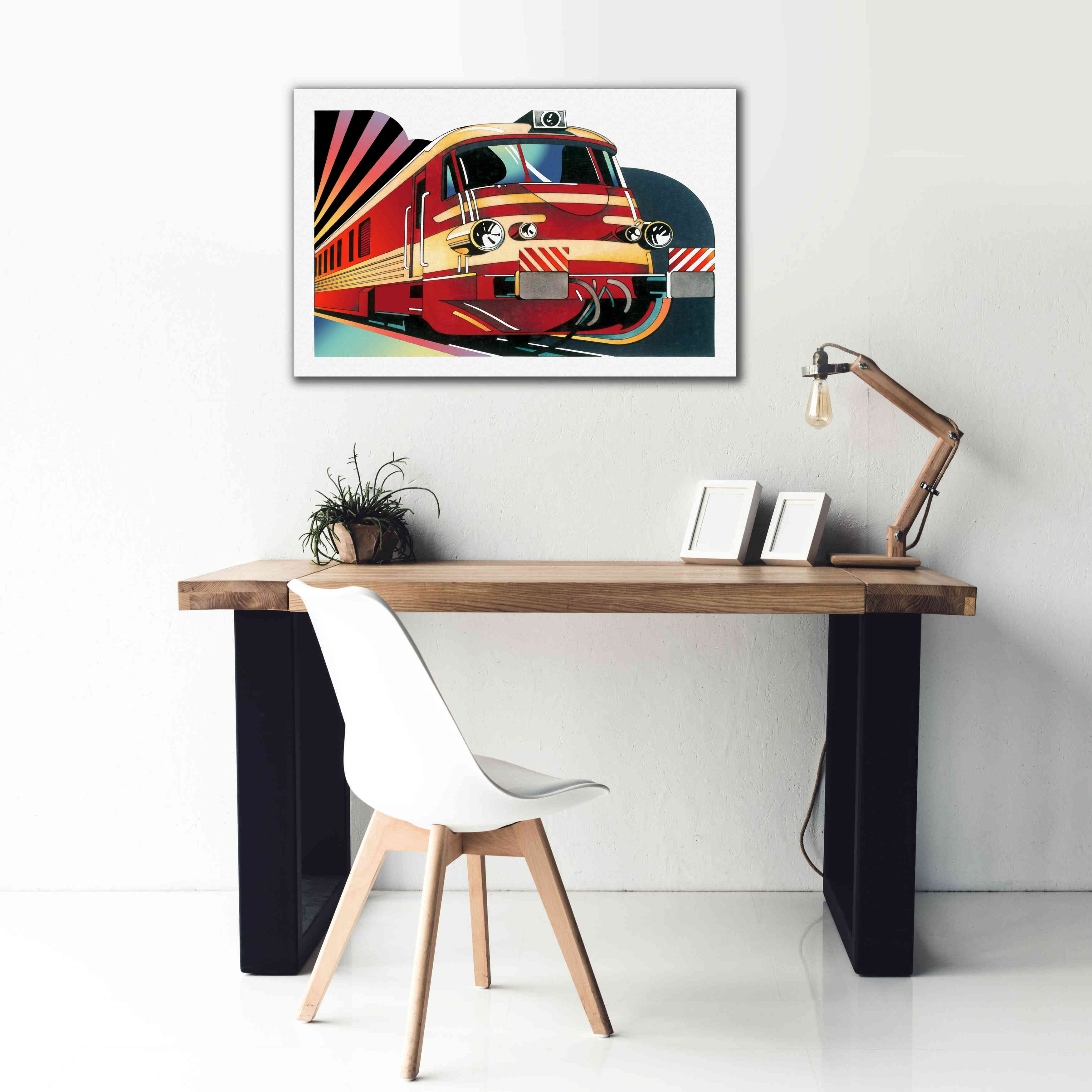 'SNCF' by David Chestnutt, Giclee Canvas Wall Art,40 x 26