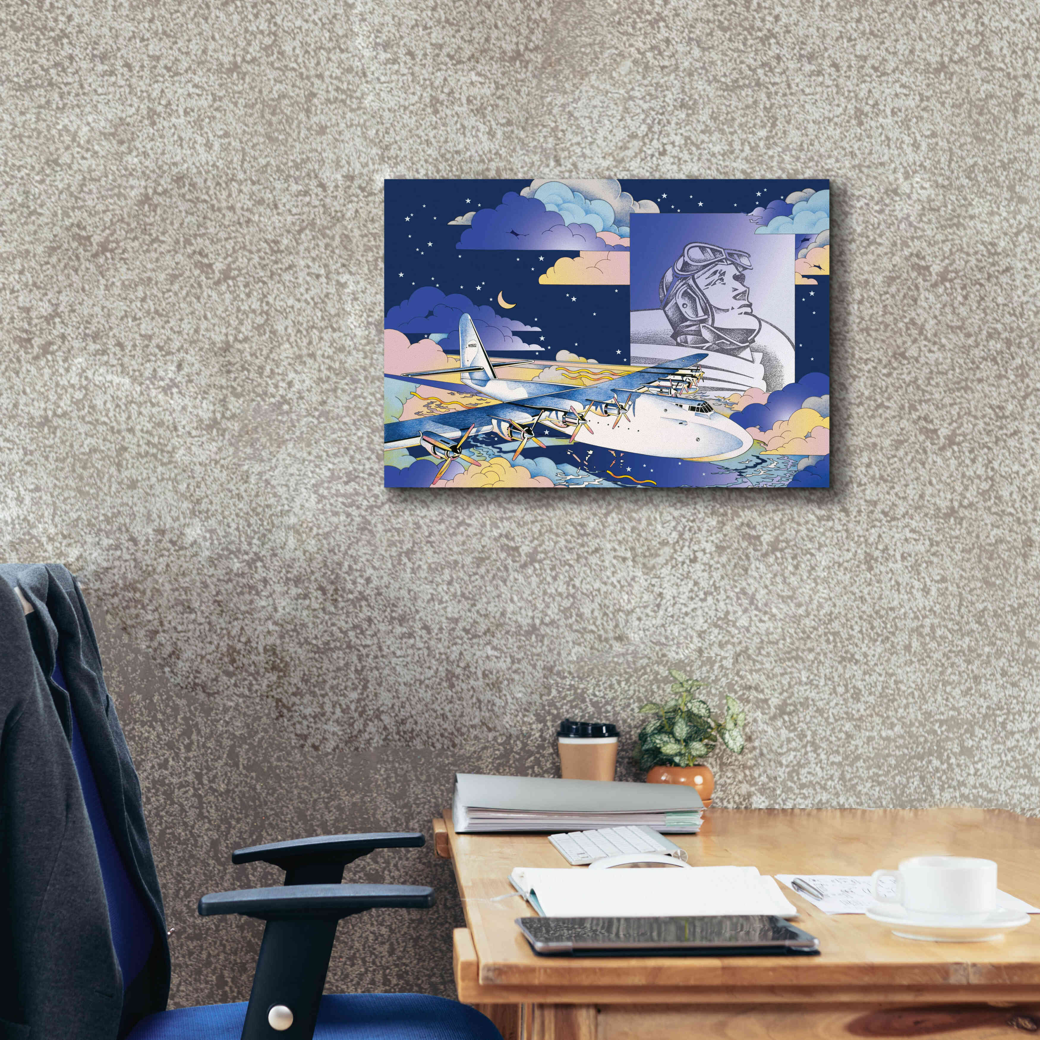'Spruce Goose' by David Chestnutt, Giclee Canvas Wall Art,26 x 18