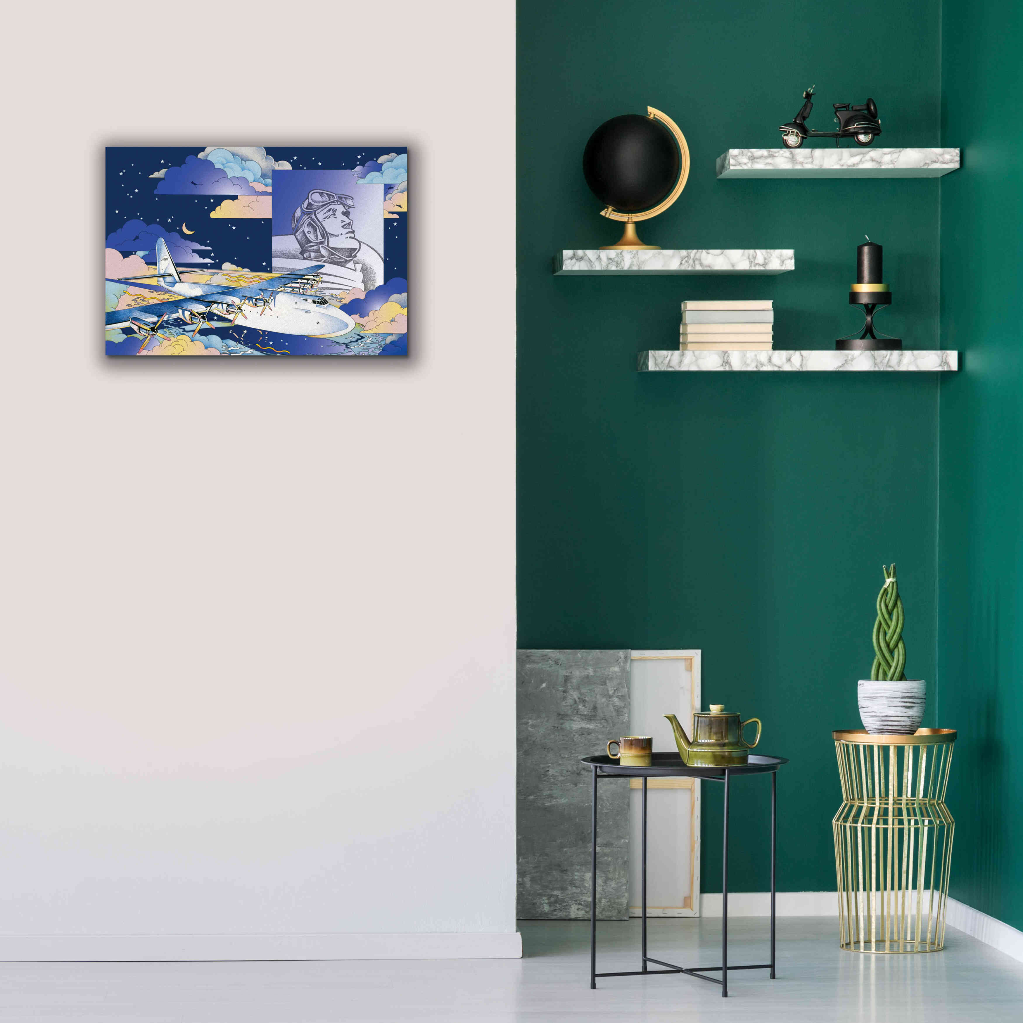 'Spruce Goose' by David Chestnutt, Giclee Canvas Wall Art,26 x 18