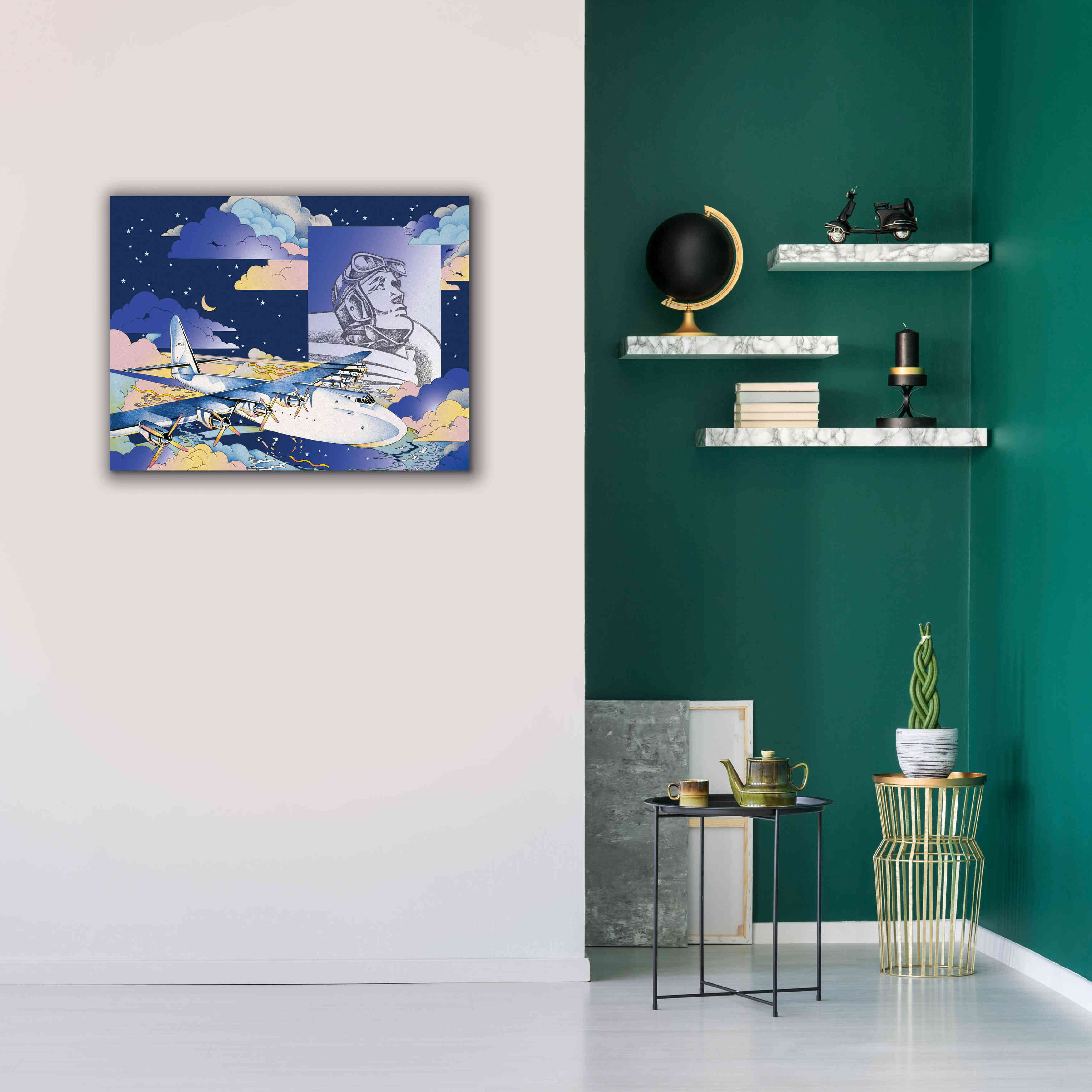 'Spruce Goose' by David Chestnutt, Giclee Canvas Wall Art,34 x 26
