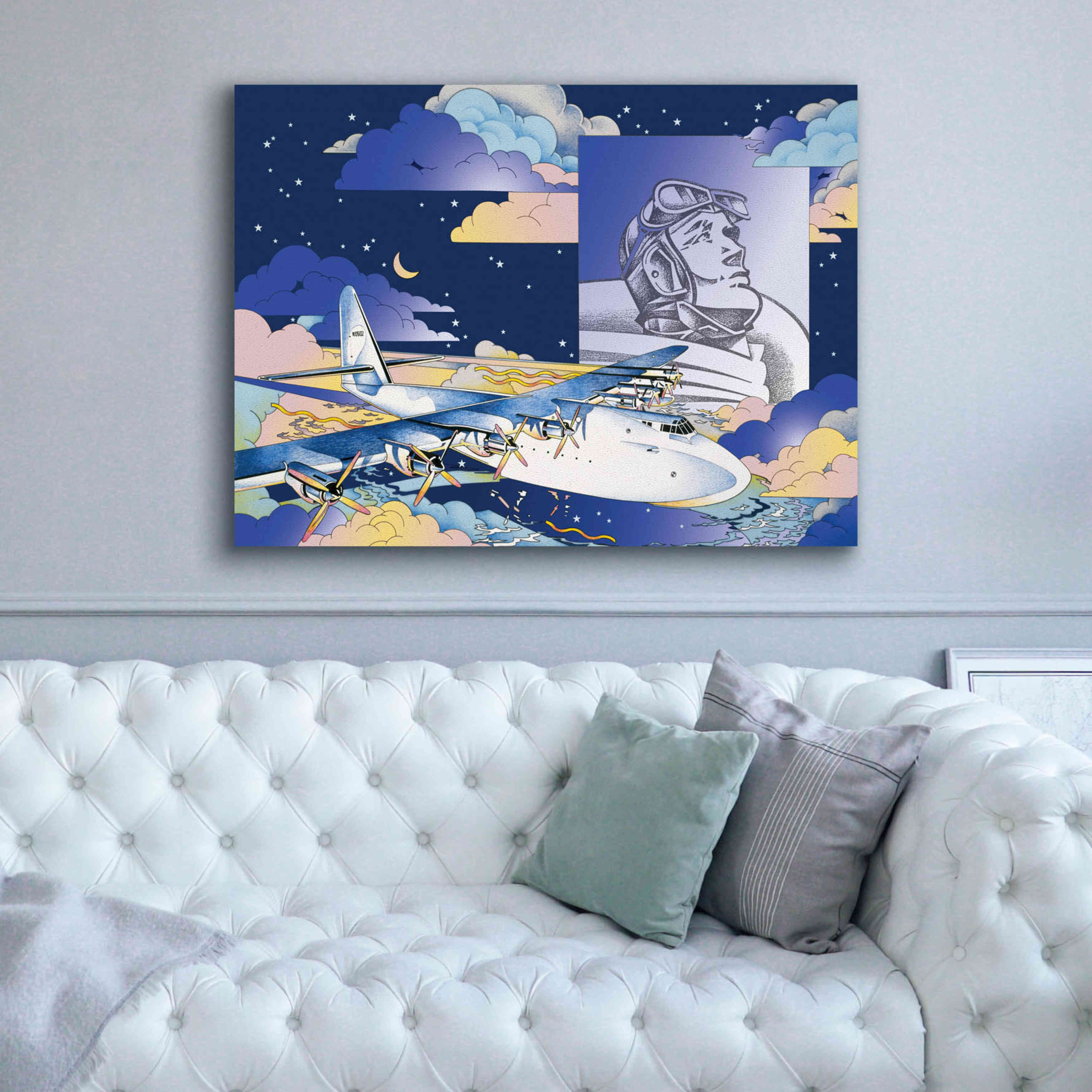 'Spruce Goose' by David Chestnutt, Giclee Canvas Wall Art,54 x 40