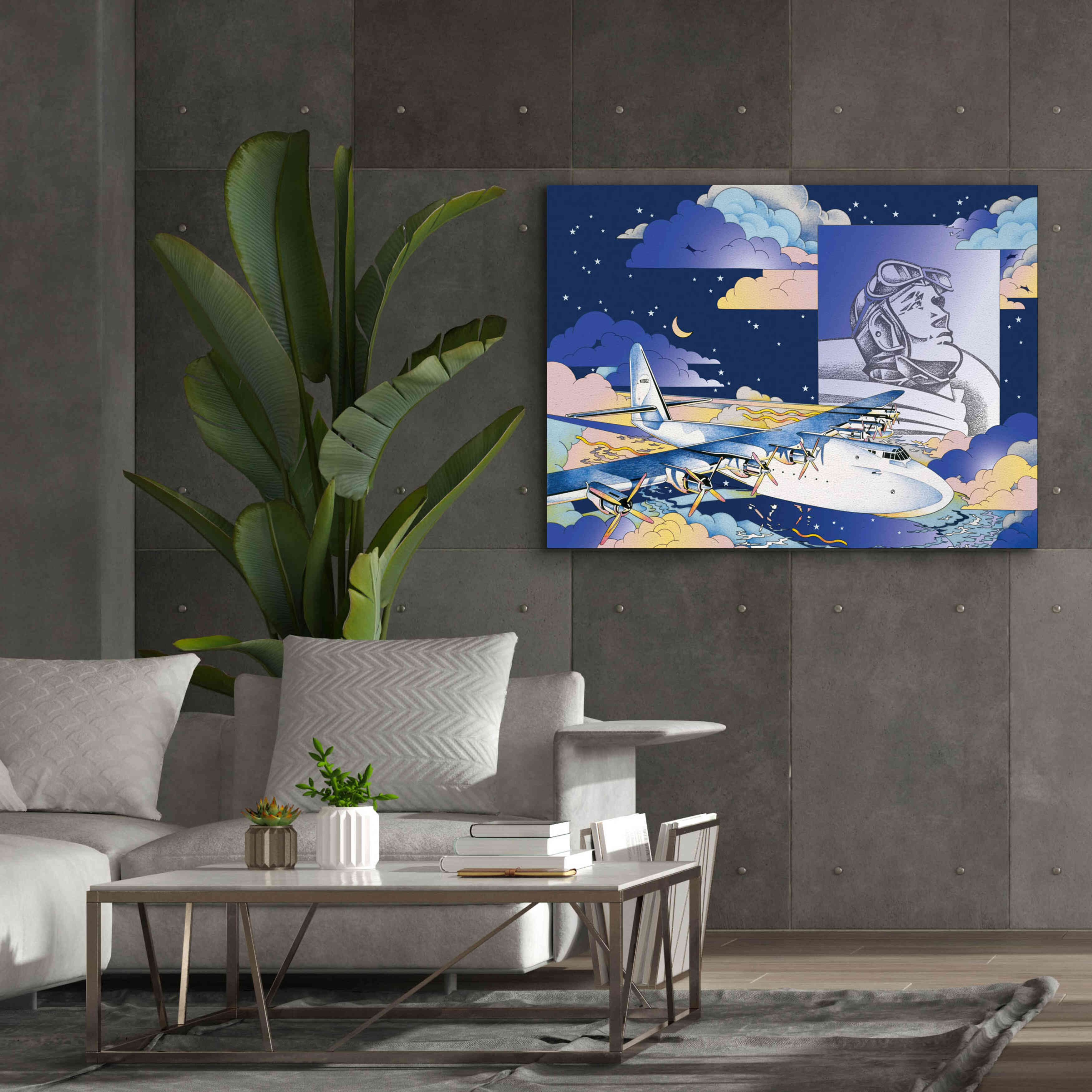 'Spruce Goose' by David Chestnutt, Giclee Canvas Wall Art,54 x 40